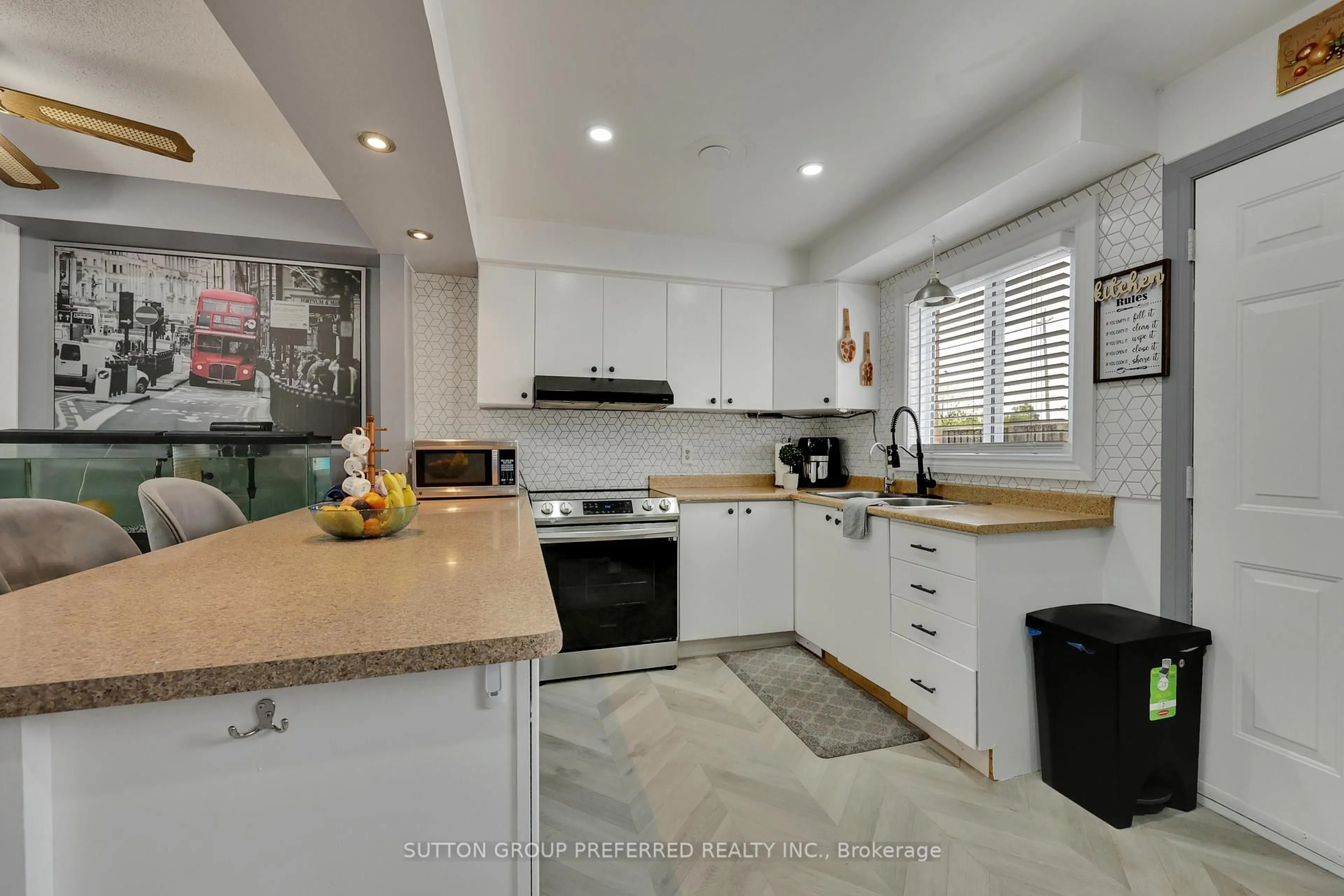 Open concept kitchen, ceramic/tile floor for 320 Westminster Ave #71, London South Ontario N6C 5H5