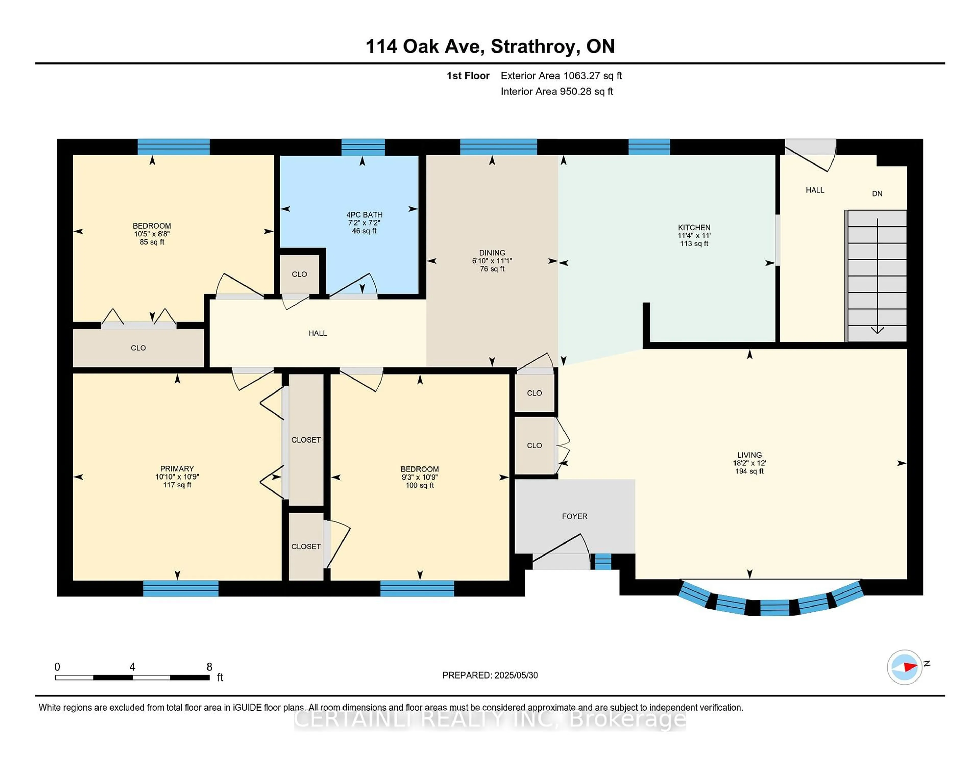 Floor plan for 114 Oak Ave, Strathroy Caradoc Ontario N7G 1H8