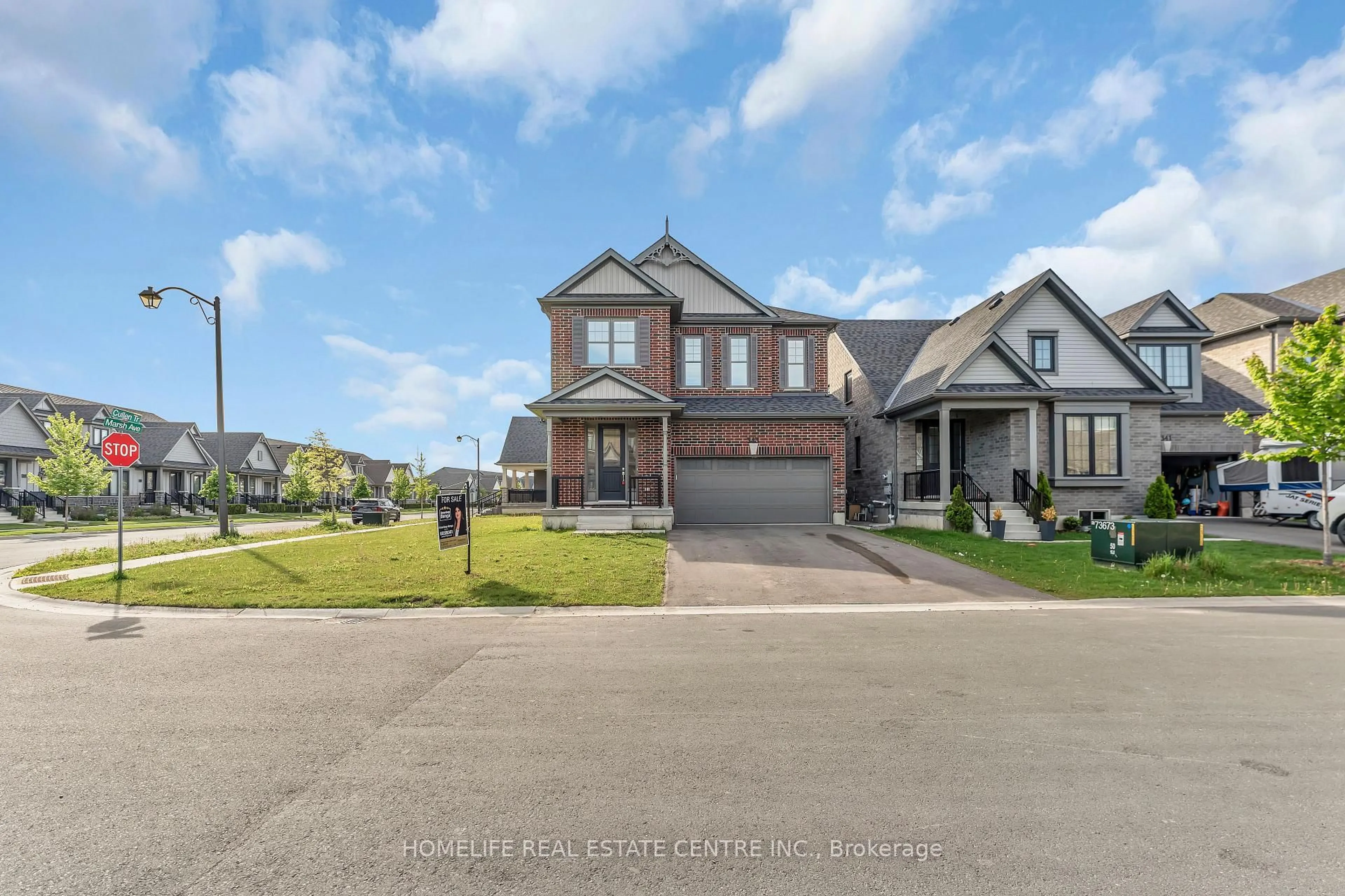 Home with brick exterior material, street for 343 Cullen Tr, Peterborough North Ontario K9H 0J9