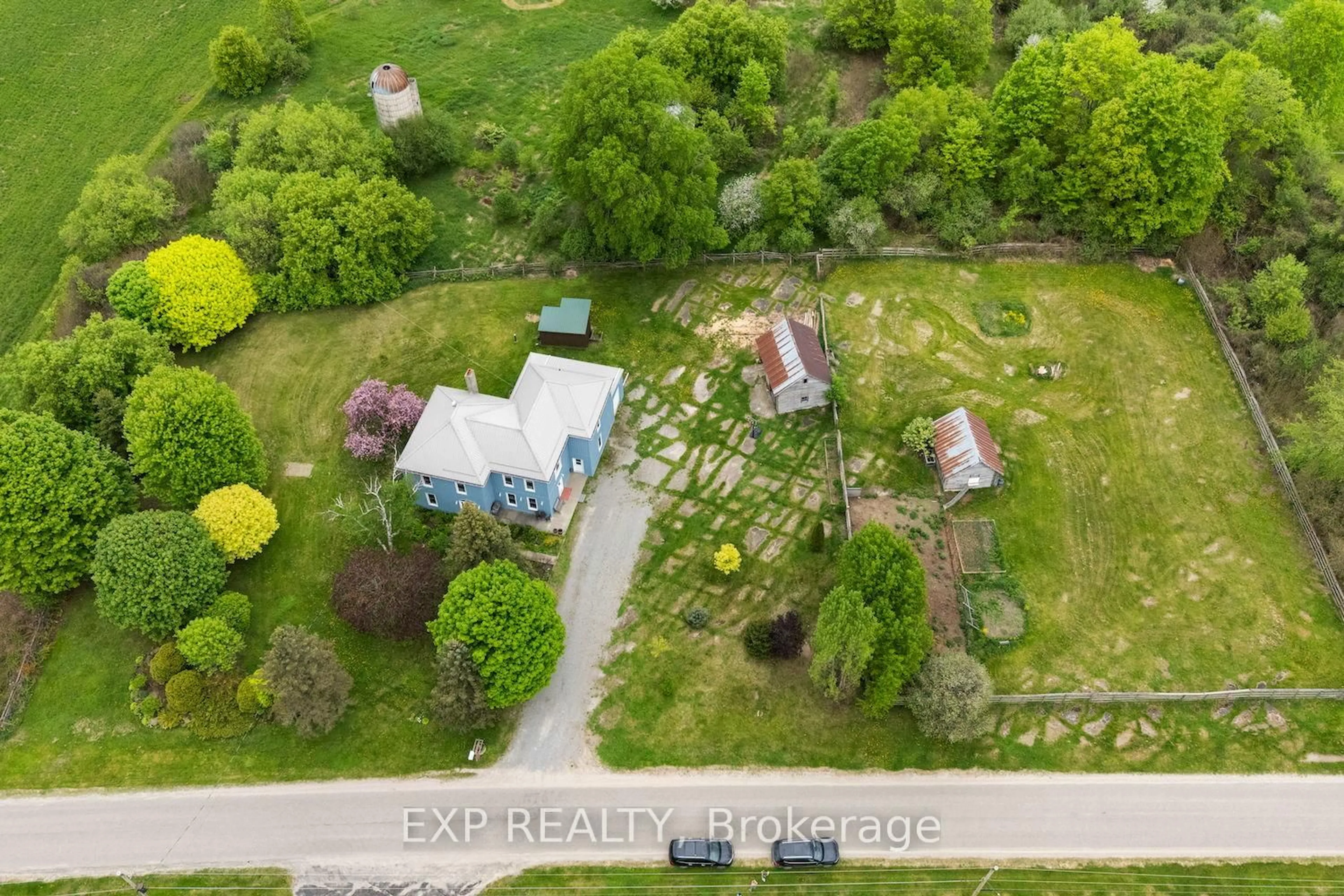 A pic from outside/outdoor area/front of a property/back of a property/a pic from drone, street for 111 Line 3, Elizabethtown-Kitley Ontario K0E 1Y0