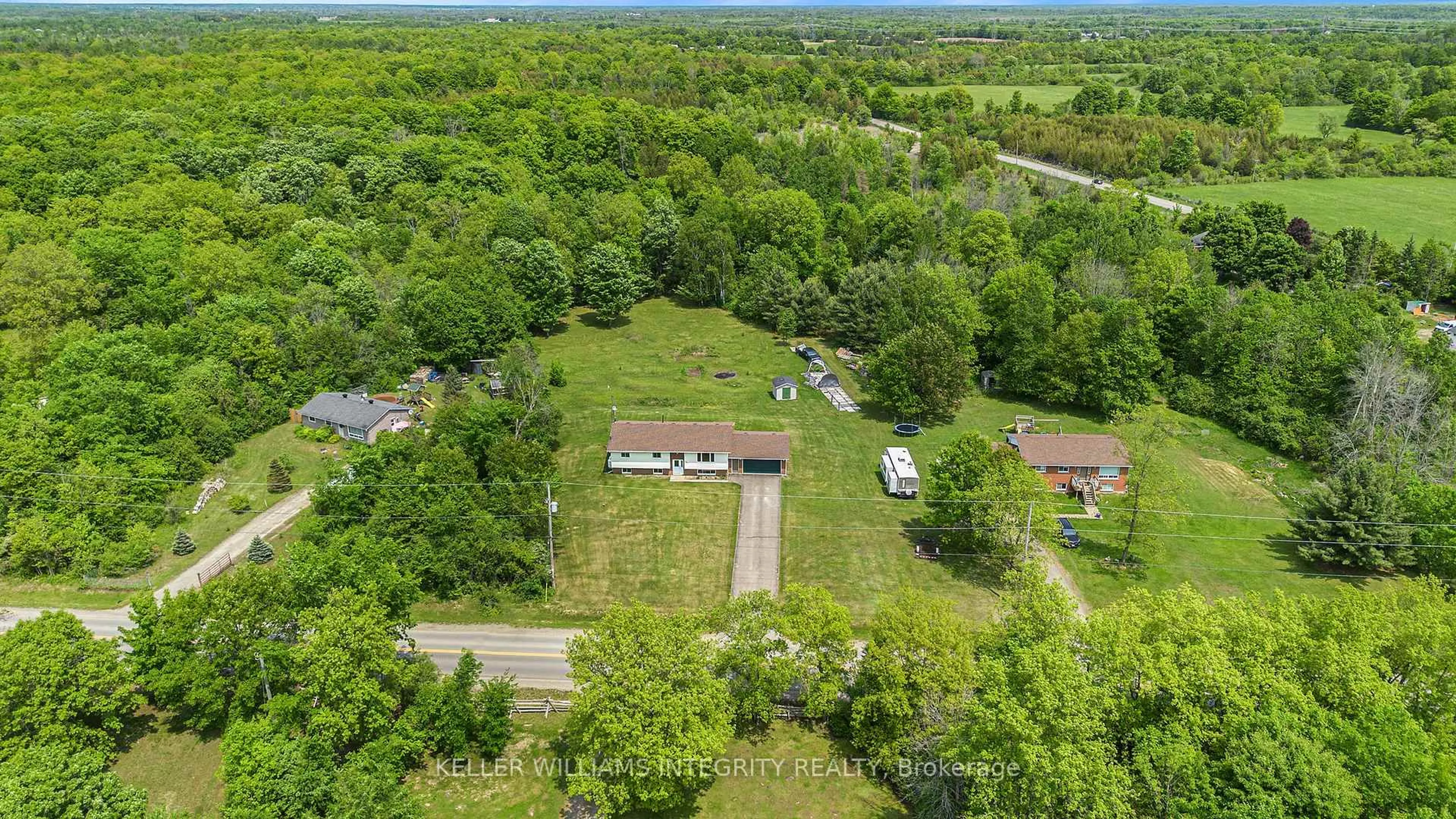 A pic from outside/outdoor area/front of a property/back of a property/a pic from drone, forest/trees view for 187 Anglican Church Rd, Rideau Lakes Ontario K0G 1L0