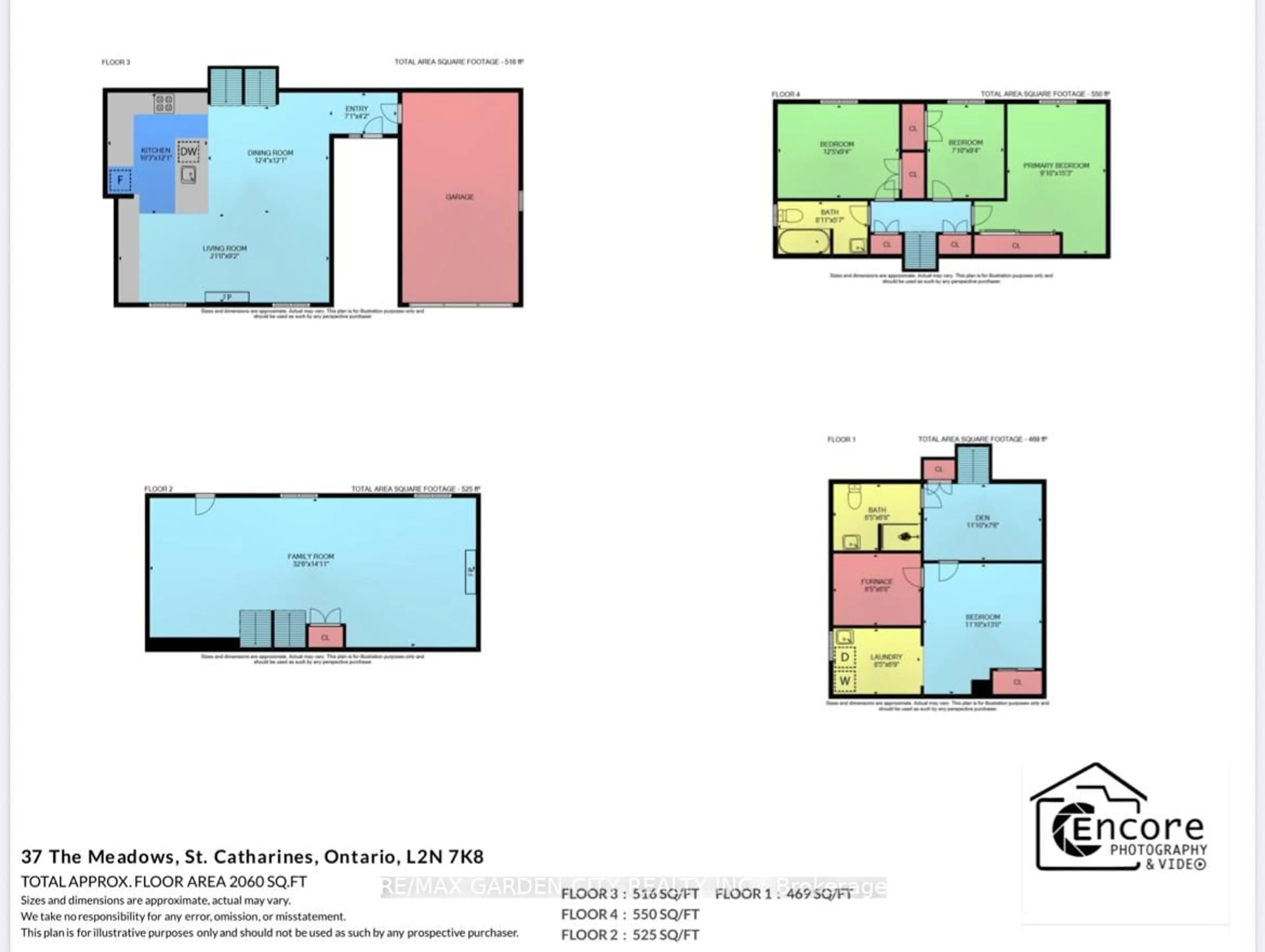 Floor plan for 37 The Meadows St, St. Catharines Ontario L2N 7K8