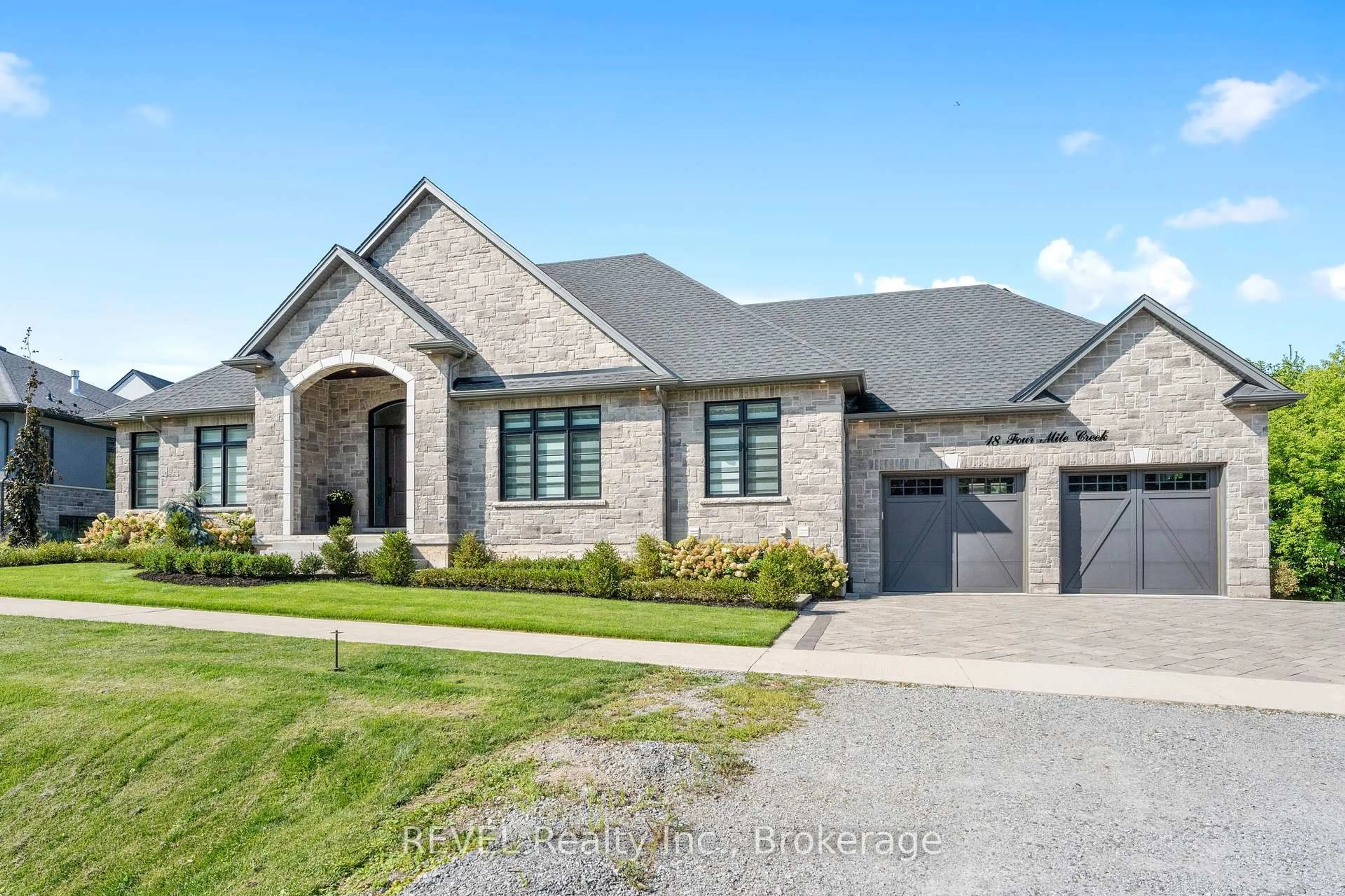 Home with brick exterior material, street for 18 Four Mile Creek Rd, Niagara-on-the-Lake Ontario L0S 1J1