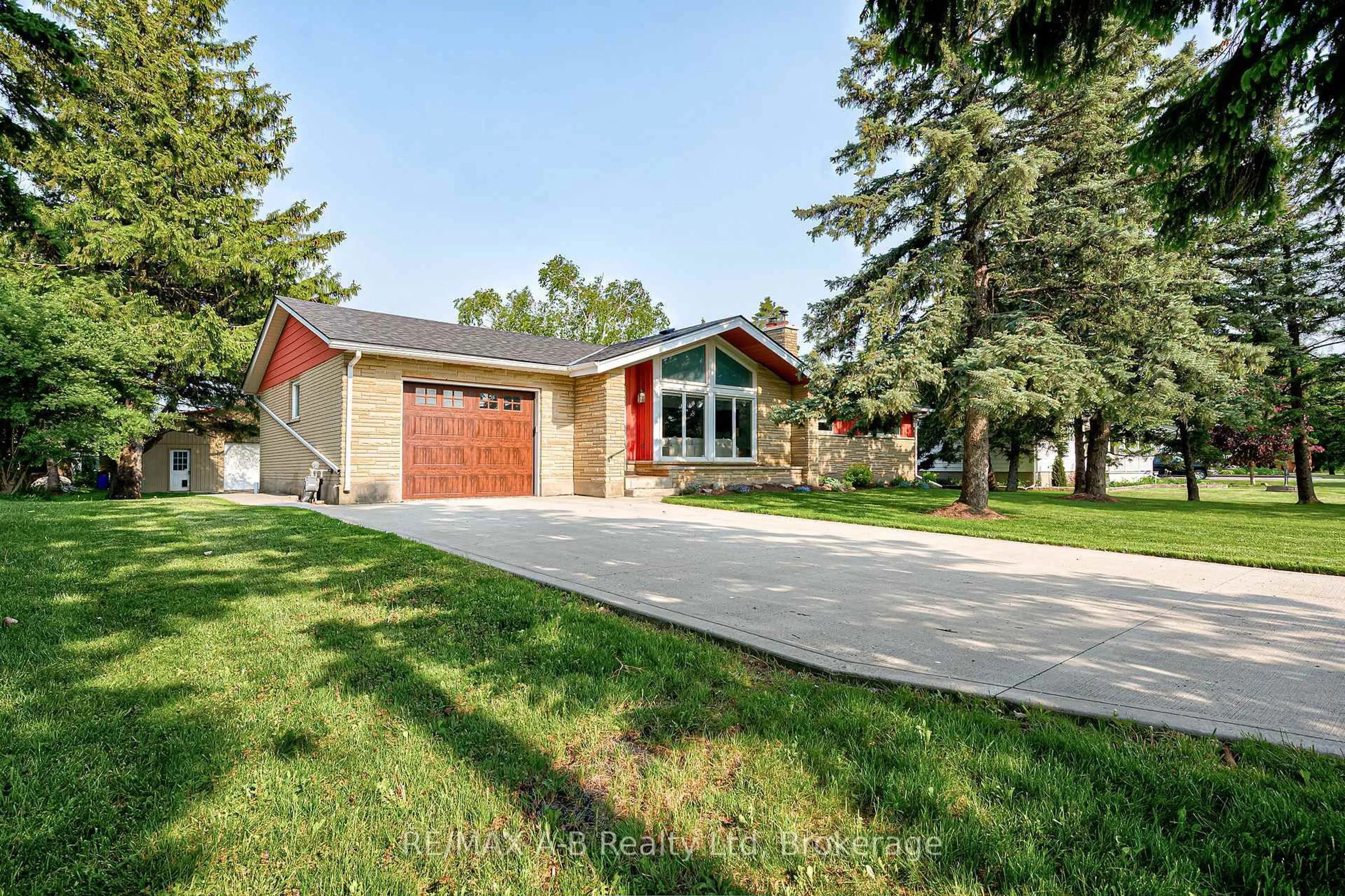 Home with brick exterior material, street for 3981 111 Rd, Perth East Ontario N5A 6S5