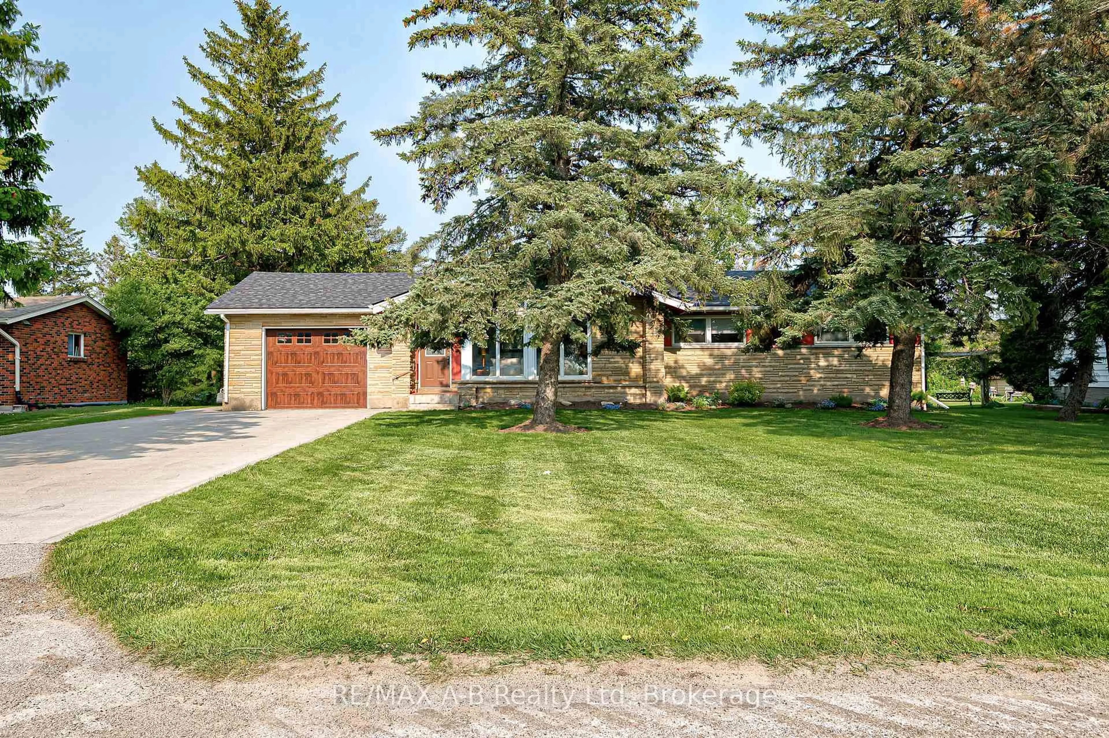 Home with brick exterior material, street for 3981 111 Rd, Perth East Ontario N5A 6S5