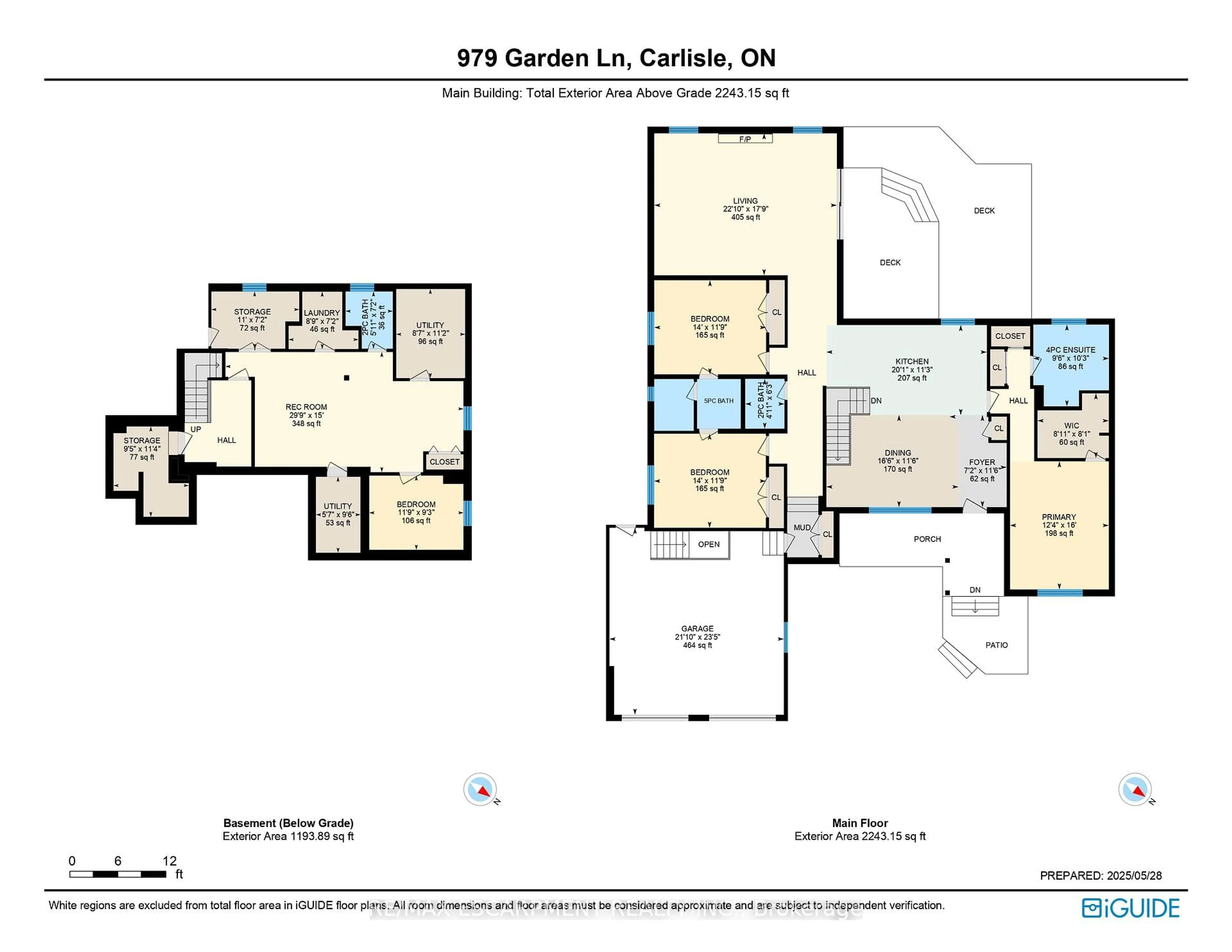 Floor plan for 979 Garden Lane, Hamilton Ontario L8B 1P2