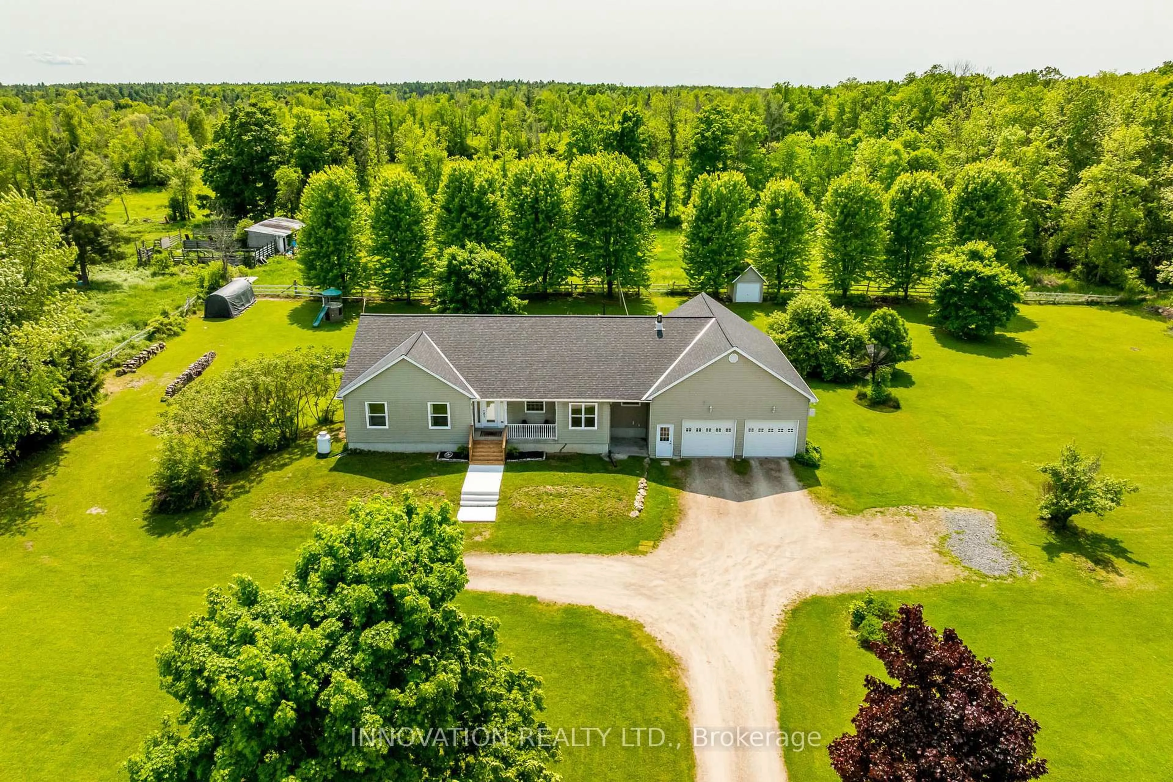 A pic from outside/outdoor area/front of a property/back of a property/a pic from drone, unknown for 969 Harper Rd, Perth Ontario K7H 3C9