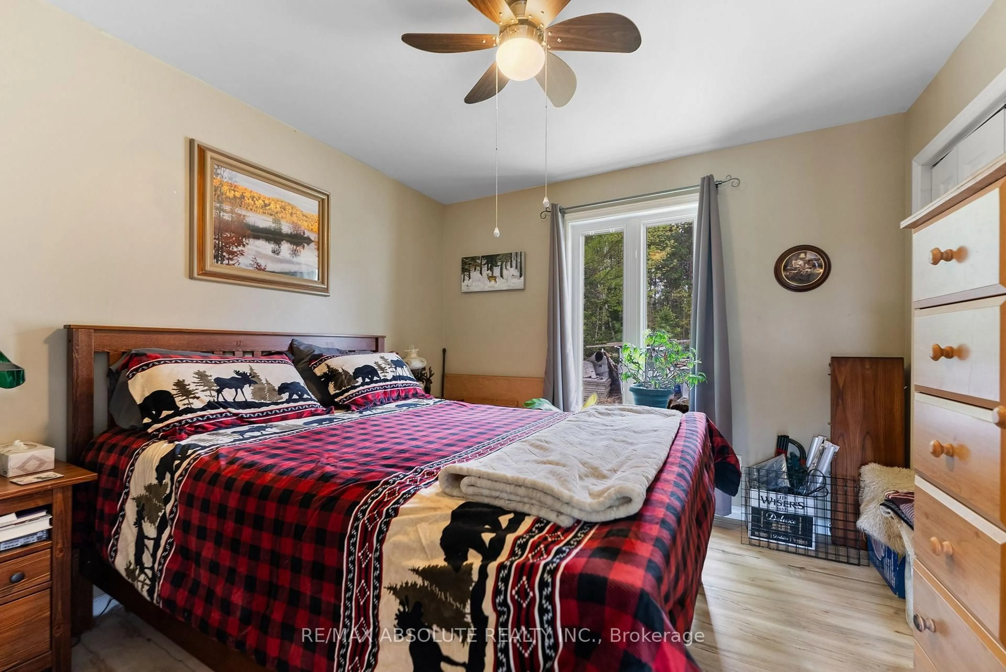 Bedroom with bed, unknown for 4666 Matawatchan Rd, Griffith Ontario K0J 2R0