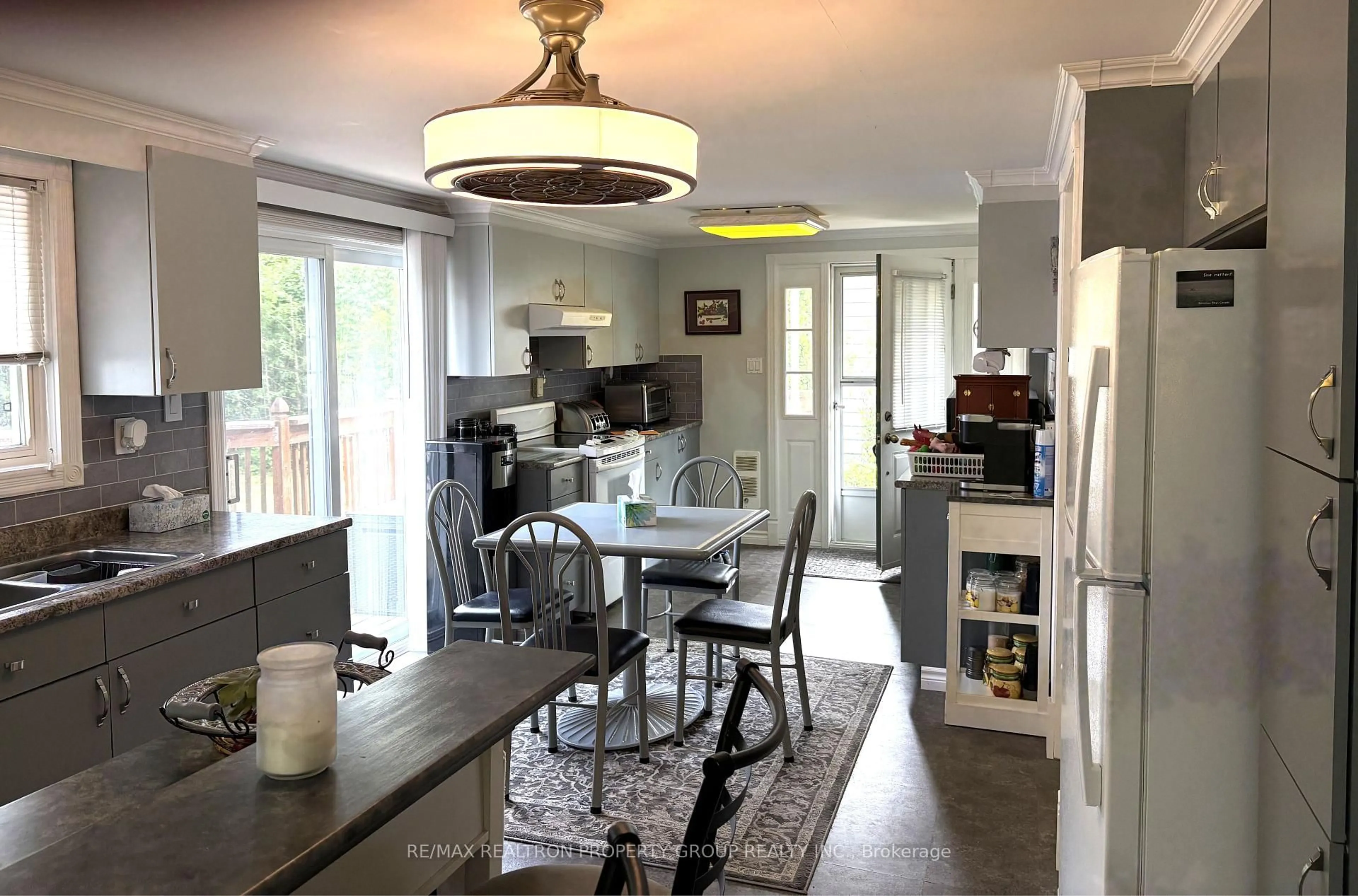Open concept kitchen, wood/laminate floor for 30E Bass Lane, Trent Hills Ontario K0L 1L0