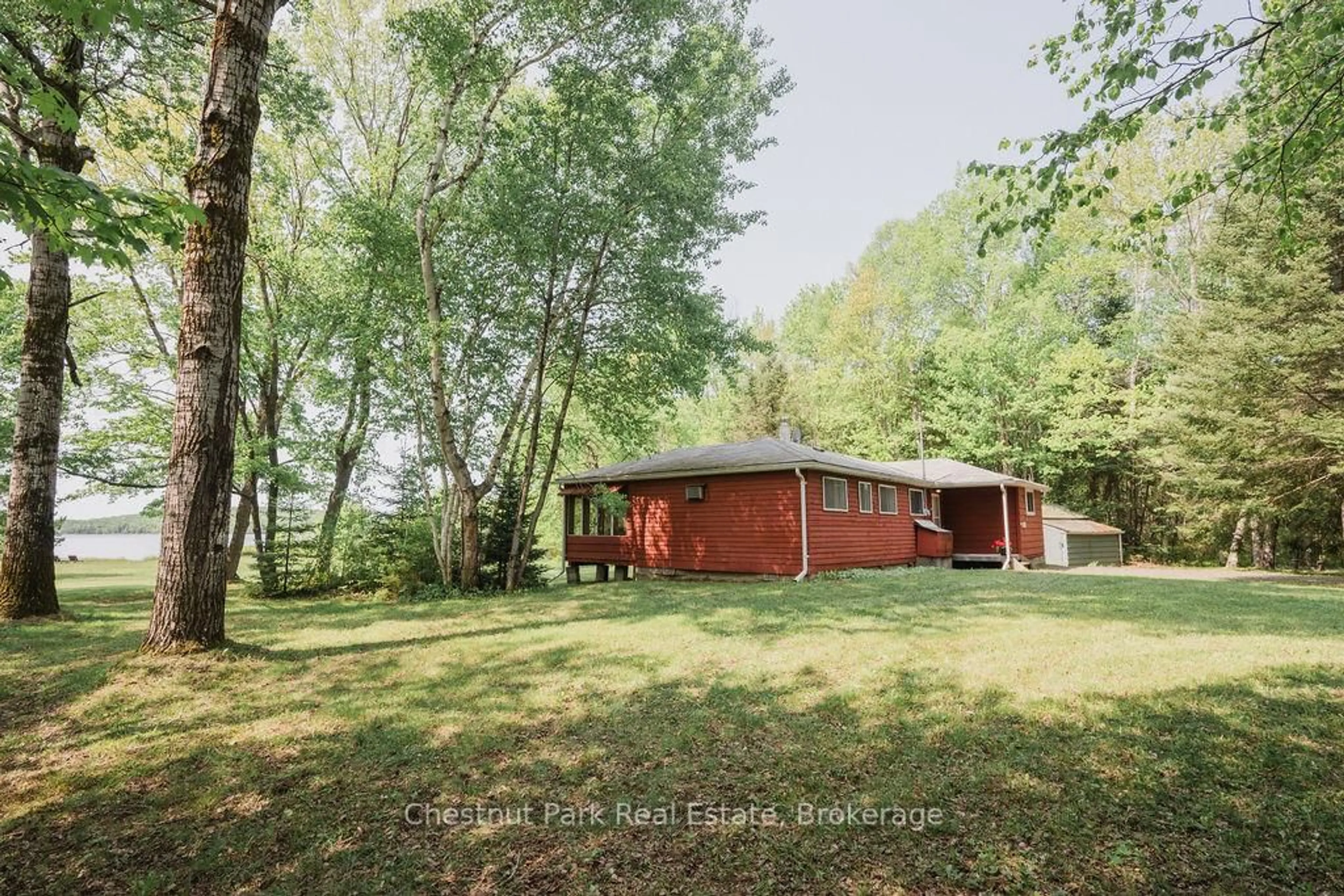 A pic from outside/outdoor area/front of a property/back of a property/a pic from drone, forest/trees view for 294 Kent Rd, Armour Ontario P0A 1Z0