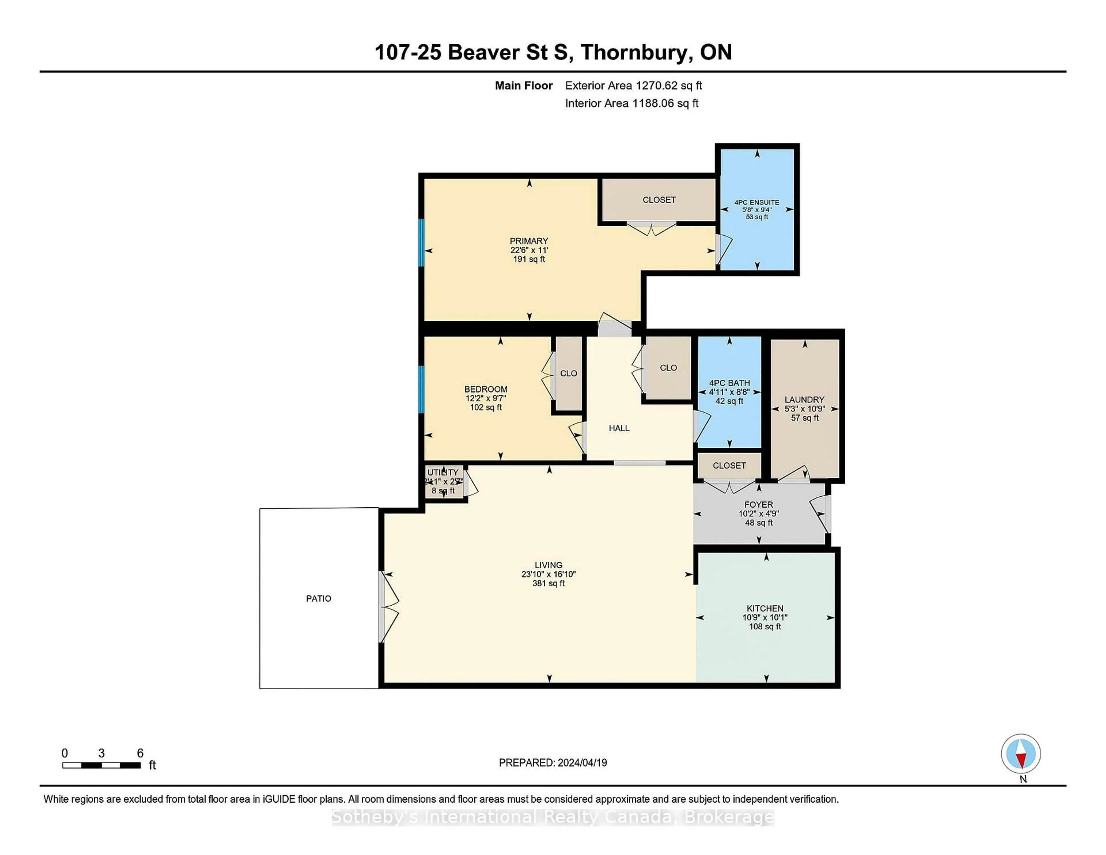 Floor plan for 25 Beaver St #107, Blue Mountains Ontario N0H 2P0