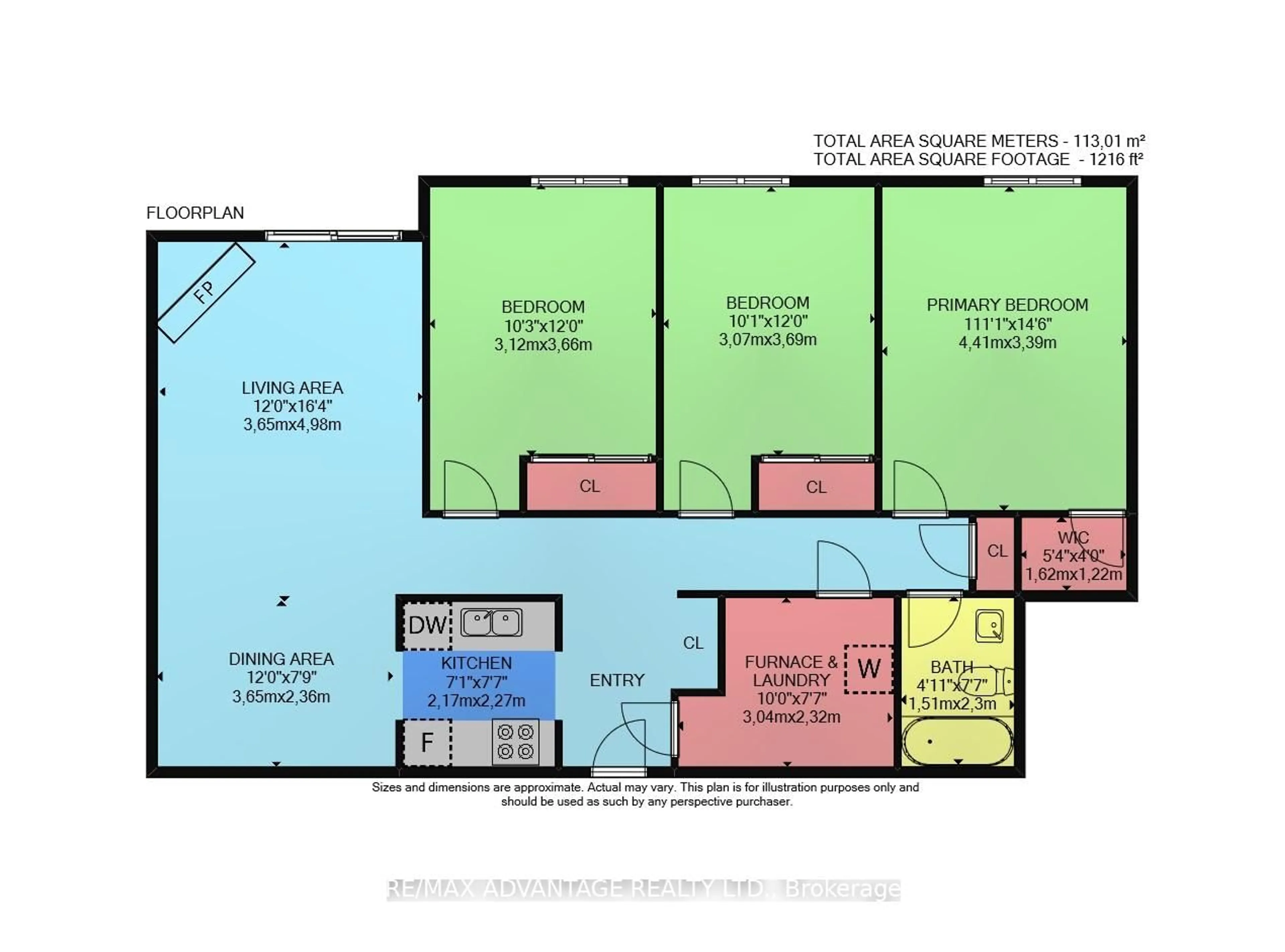 Floor plan for 725 Deveron Cres #215, London South Ontario N5Z 4X3