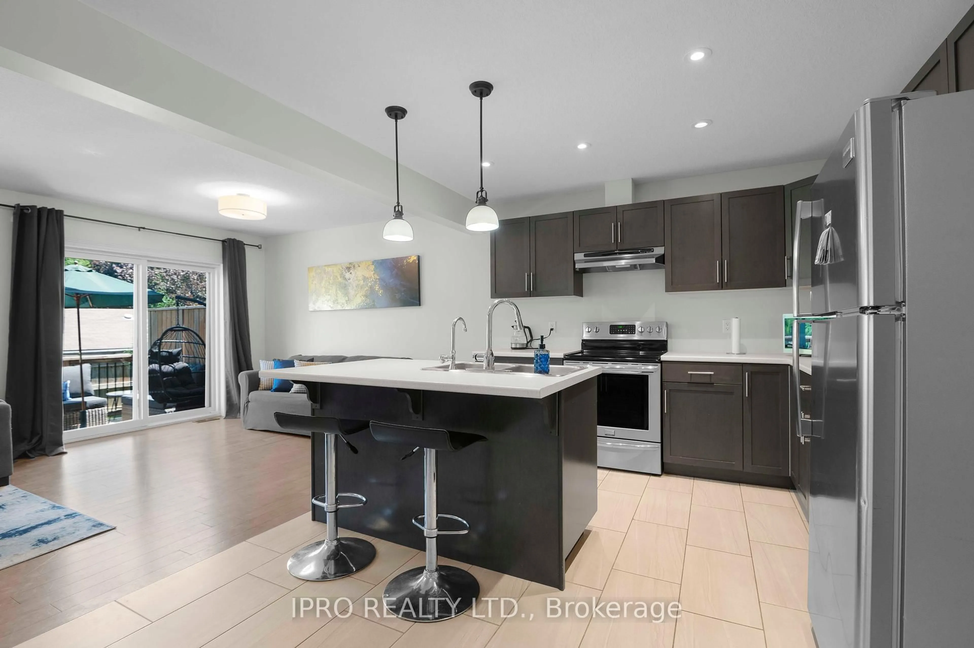 Contemporary kitchen, ceramic/tile floor for 19 Lawson St #13, East Luther Grand Valley Ontario L9W 7P1