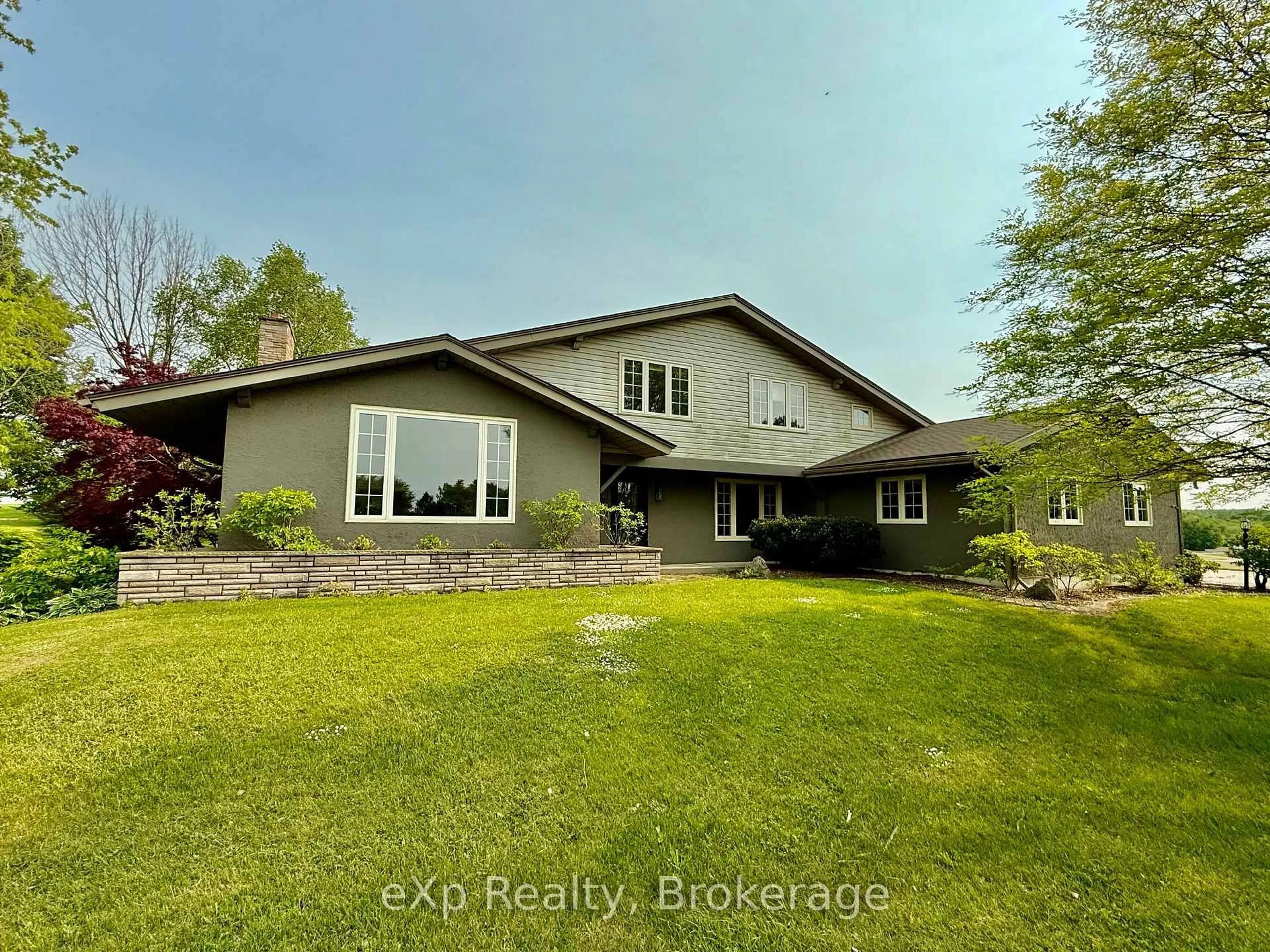 A pic from outside/outdoor area/front of a property/back of a property/a pic from drone, water/lake/river/ocean view for 93 Sideroad 40 N/A, South Bruce Ontario N0G 2J0