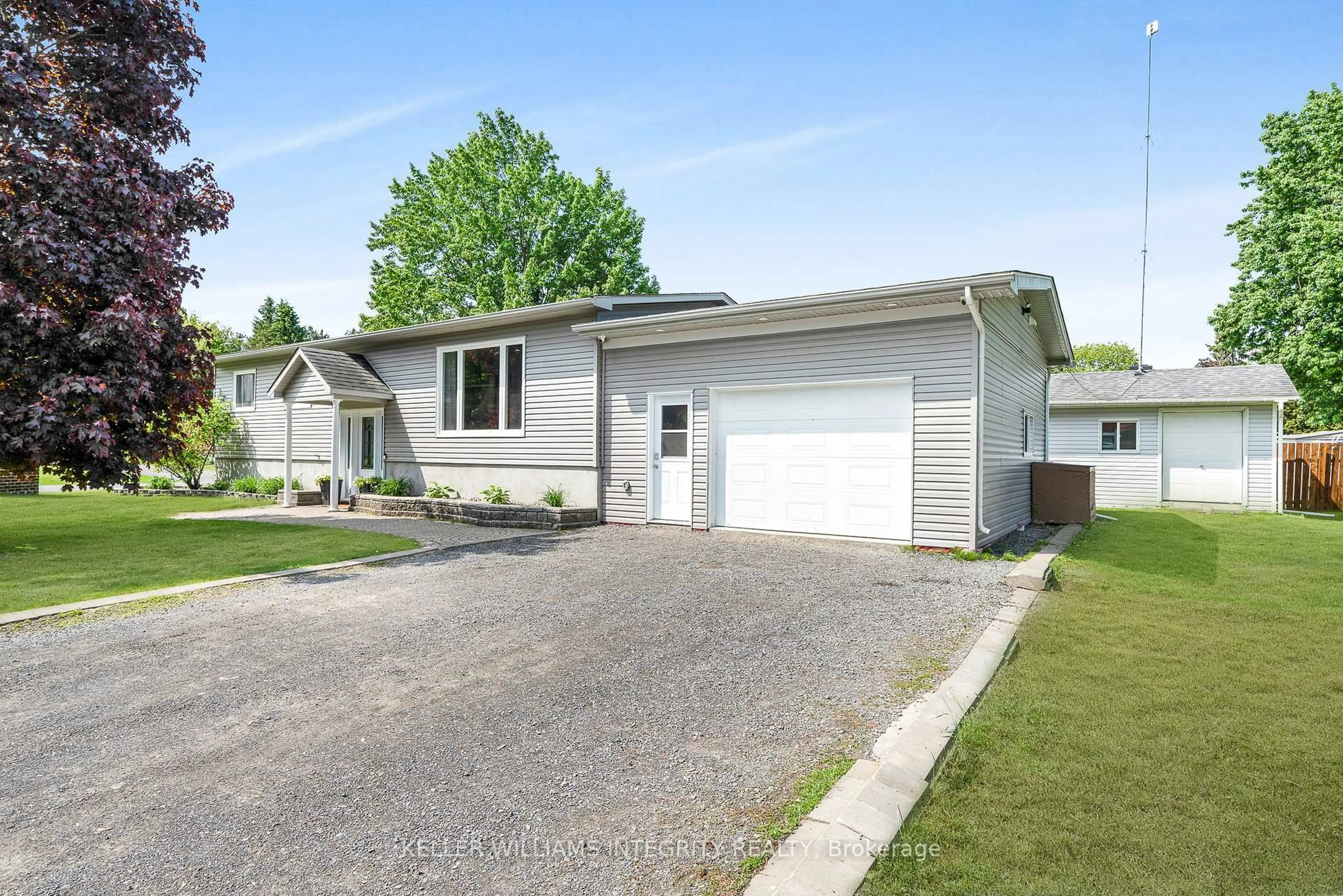 Home with vinyl exterior material, street for 64 Beaver Lane, The Nation Ontario K0A 2M0