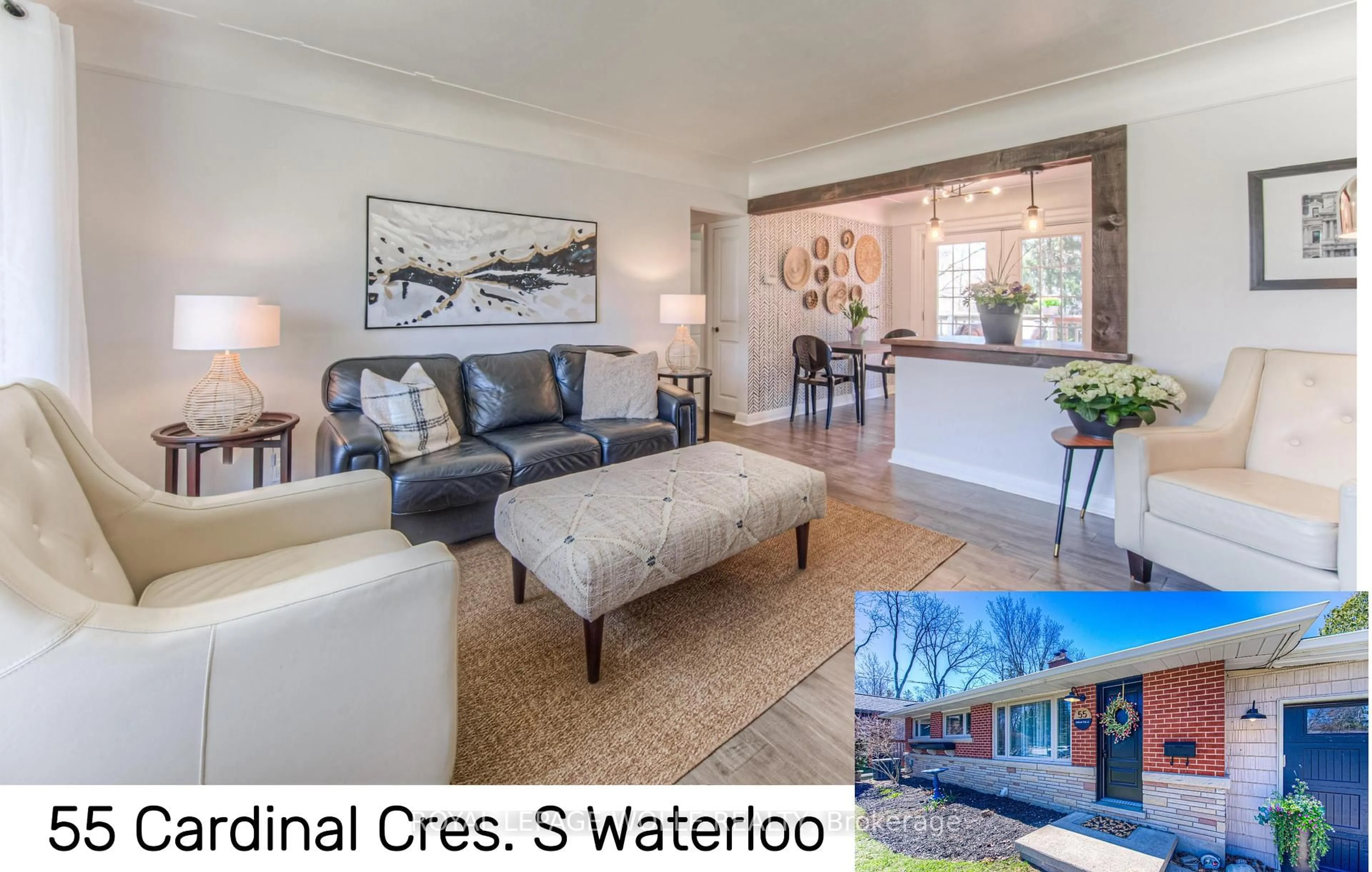 Living room with furniture, unknown for 55 Cardinal Cres, Waterloo Ontario N2J 2E6