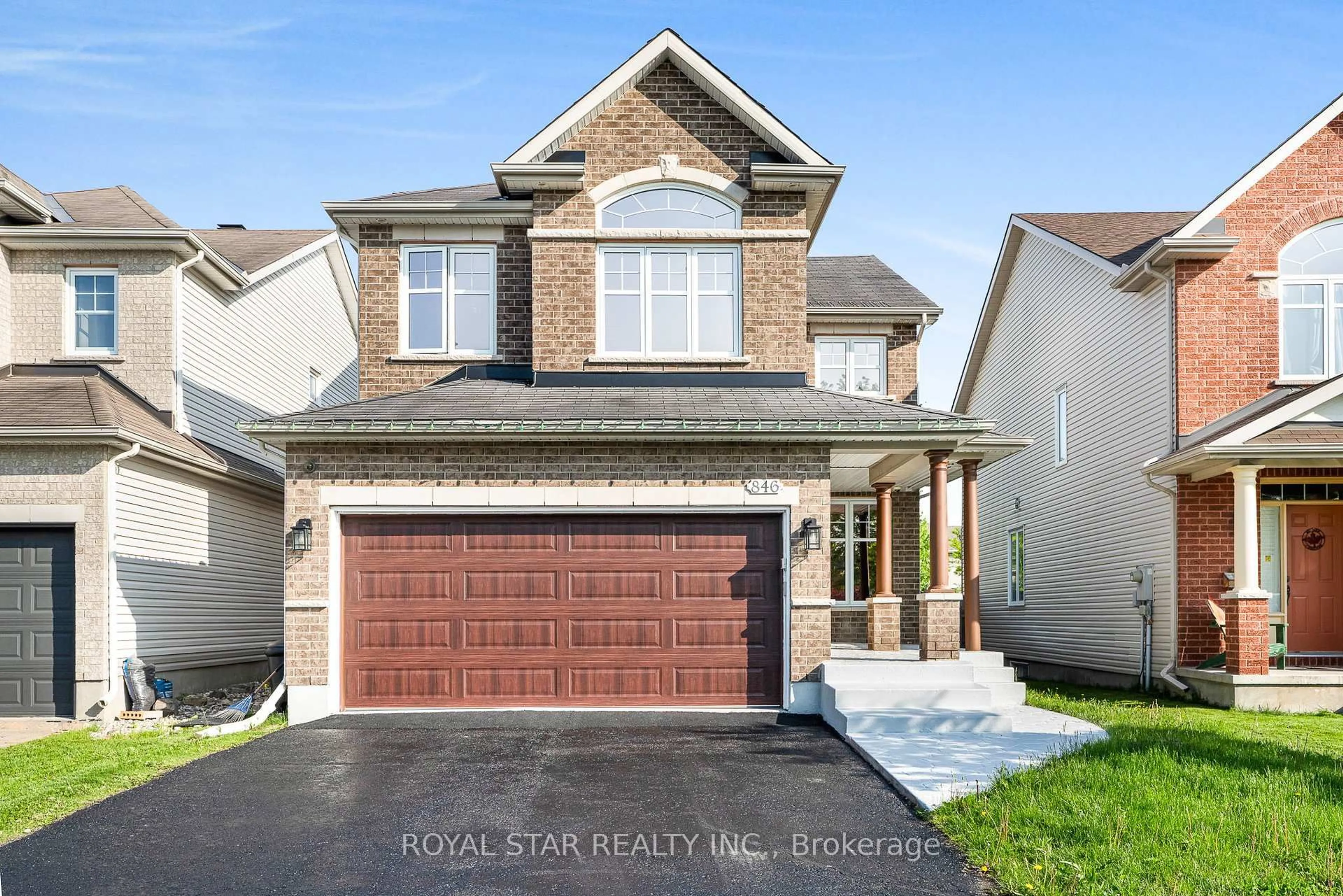 Home with brick exterior material, street for 846 Feather Moss Way, Ottawa Ontario K1V 1X2