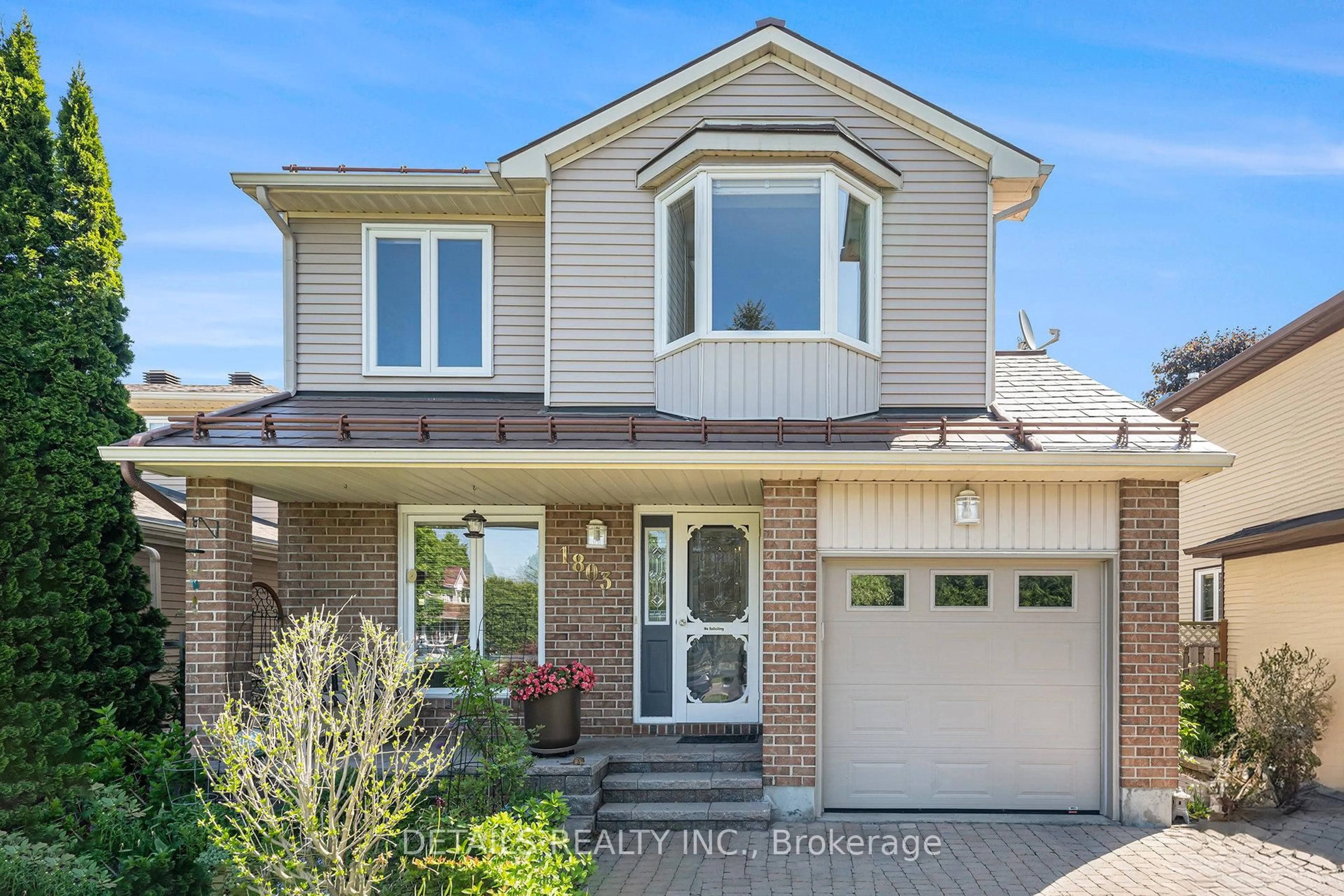 Home with brick exterior material, street for 1803 Windflower Way, Ottawa Ontario K1C 5Z1