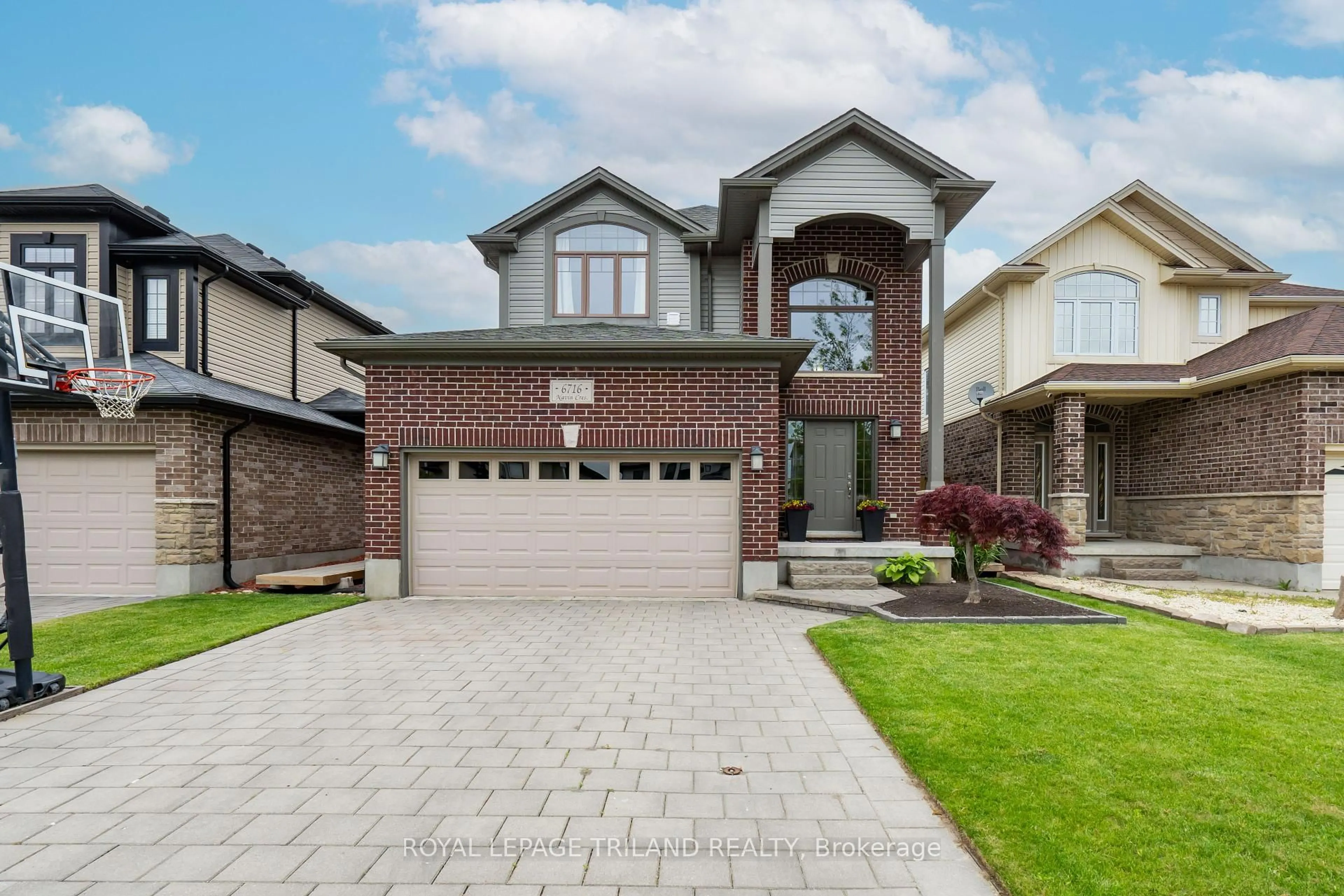 Home with brick exterior material, street for 6716 Navin Cres, London South Ontario N6P 0B7