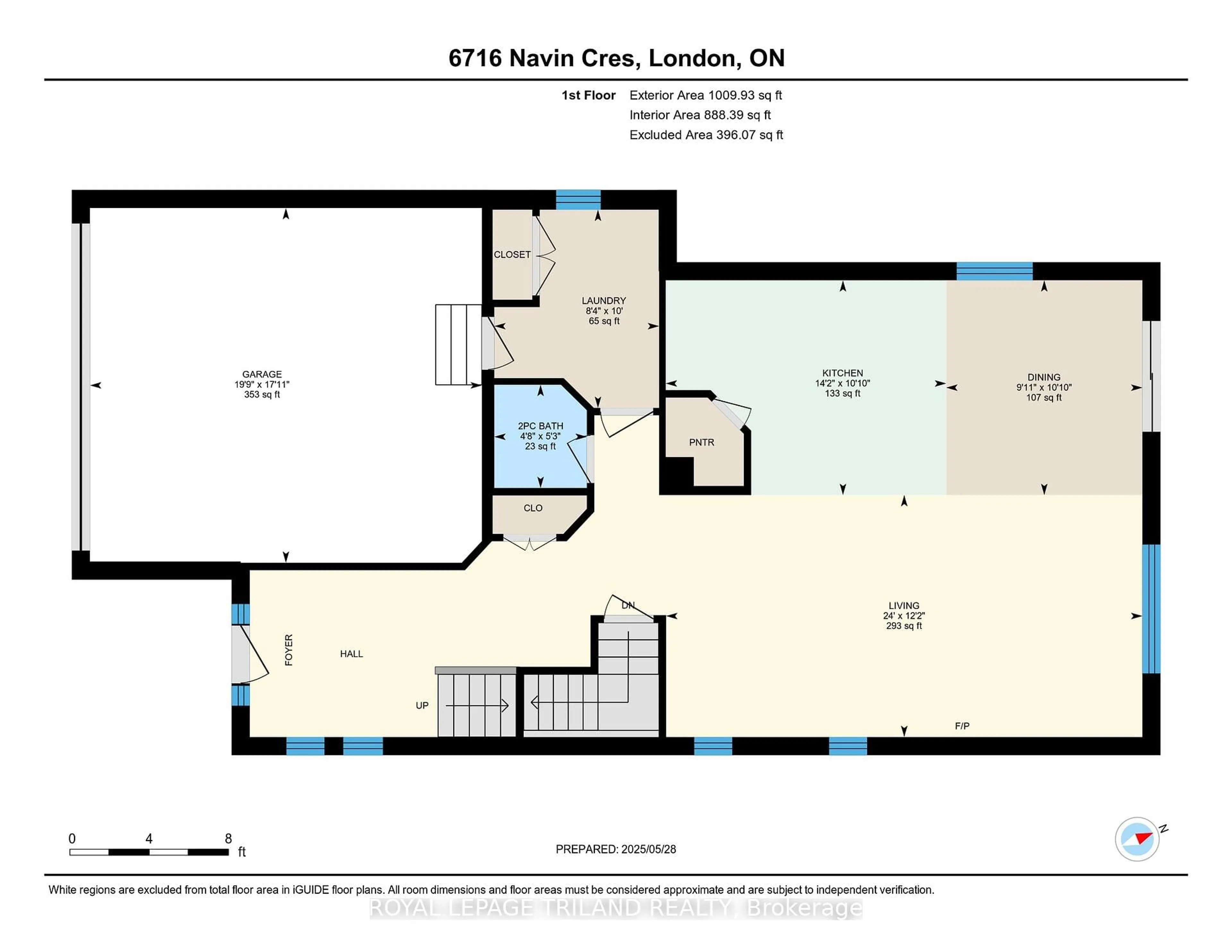Floor plan for 6716 Navin Cres, London South Ontario N6P 0B7