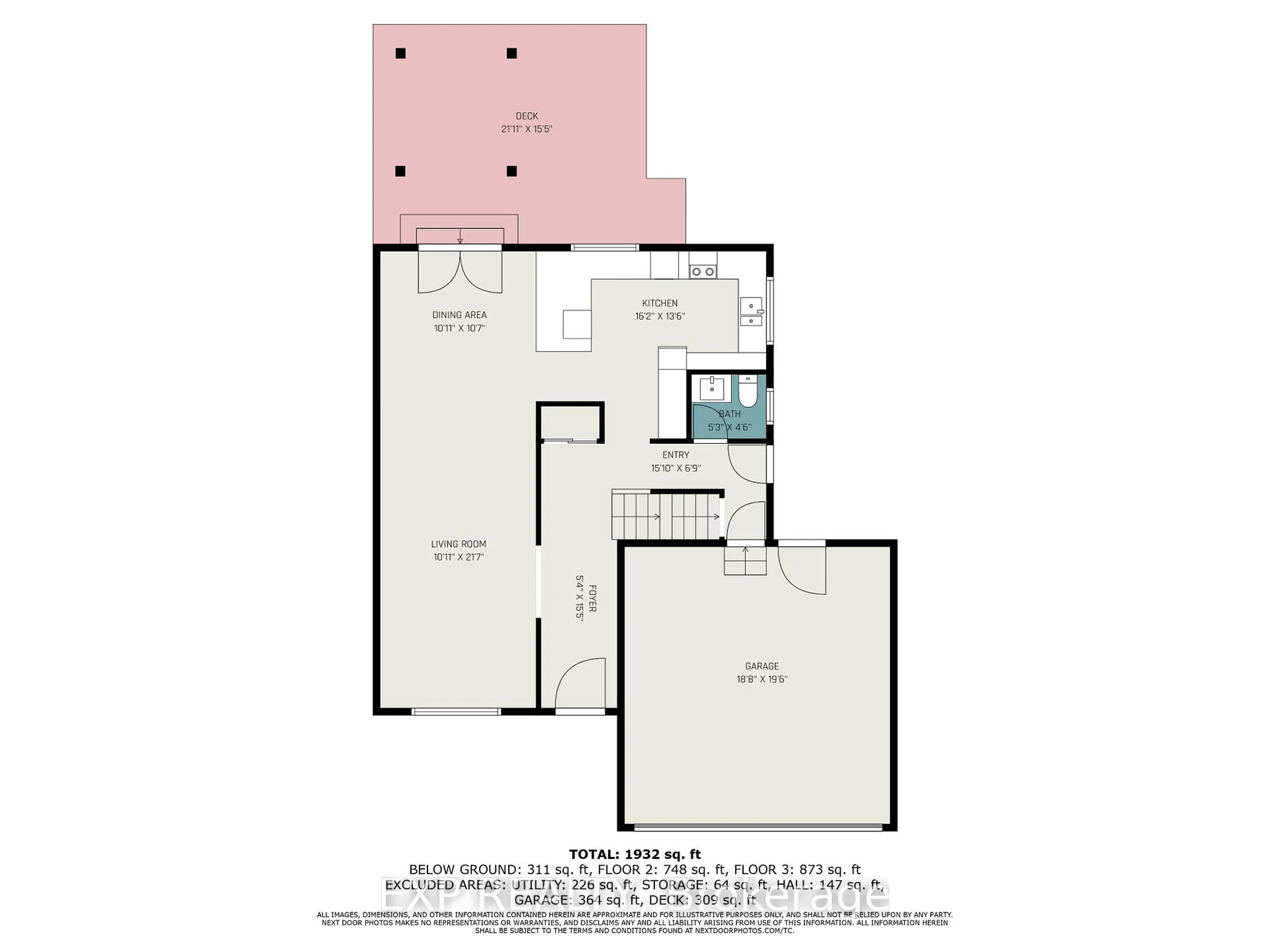 Floor plan for 733 Southmore Dr, Ottawa Ontario K1V 7A2