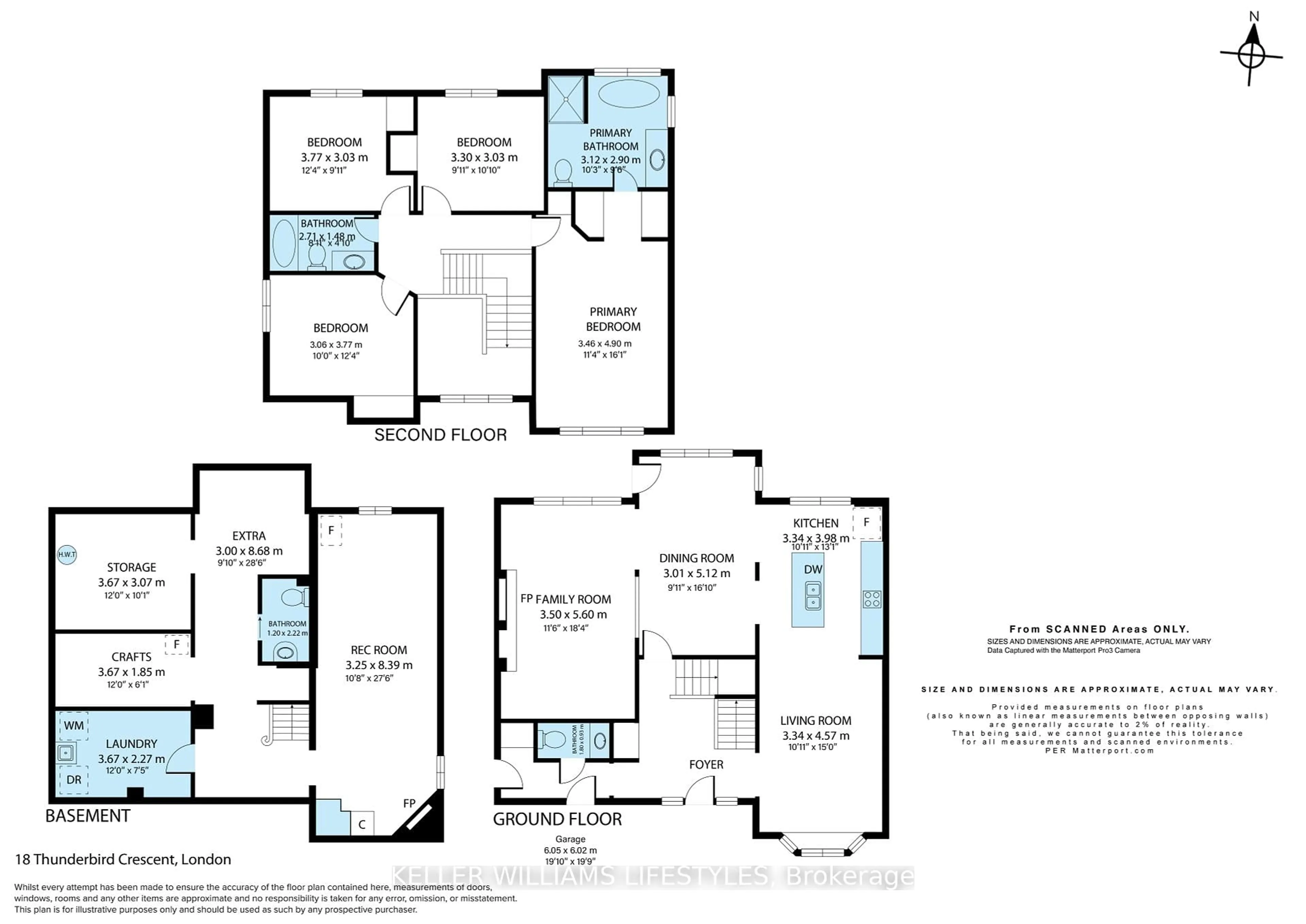 Floor plan for 18 Thunderbird Cres, London South Ontario N6J 4P5