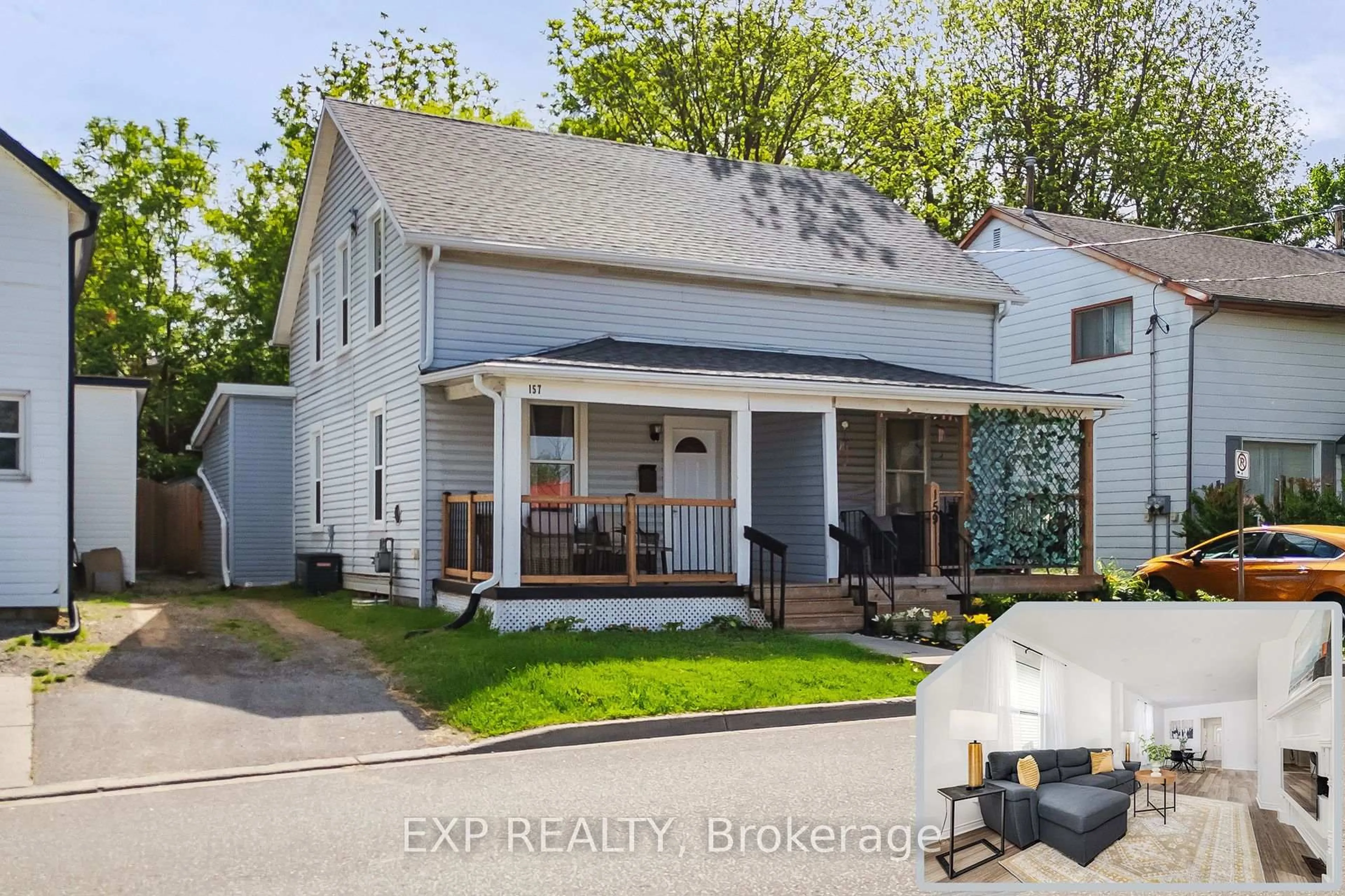 Home with vinyl exterior material, street for 157 Sherman St, Haldimand Ontario N3Y 2T2