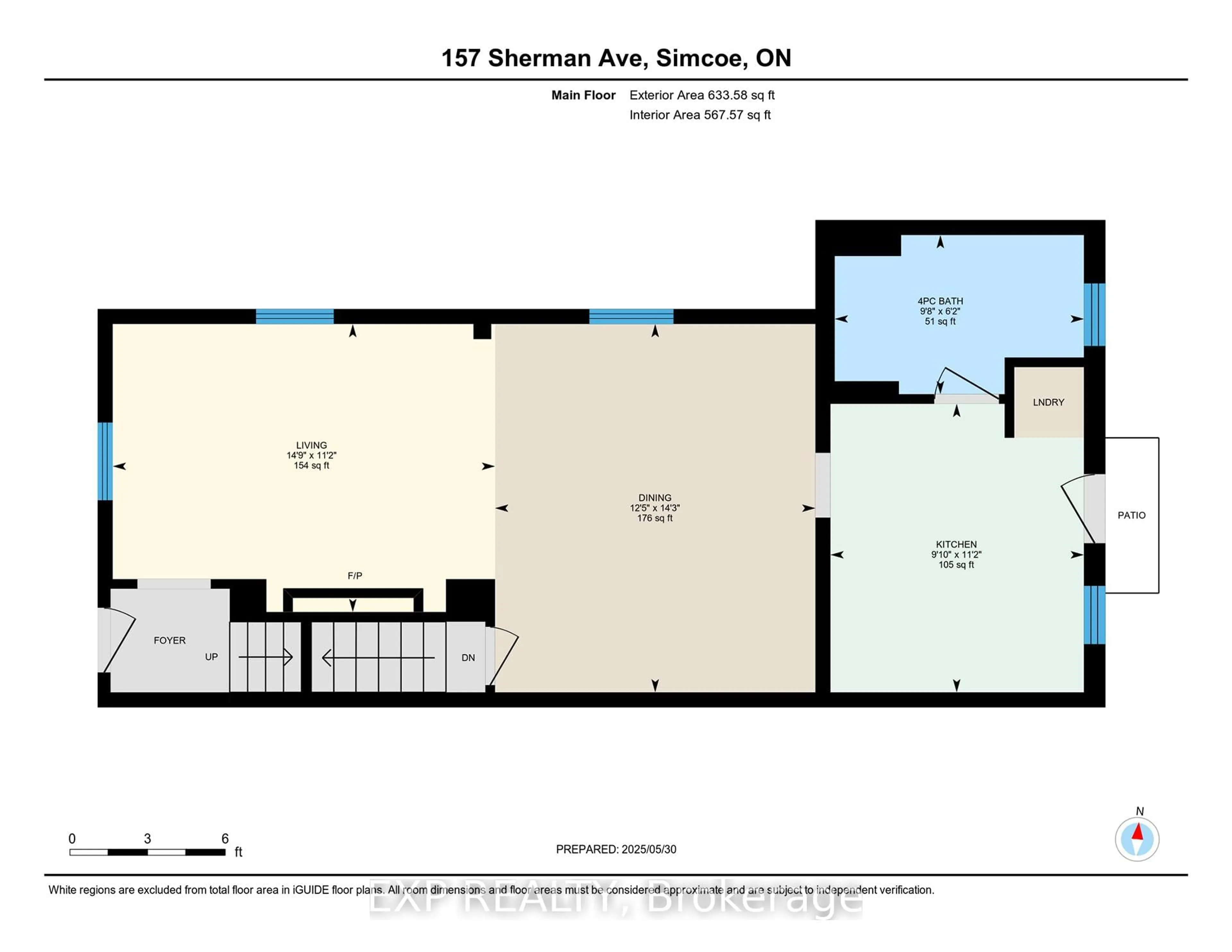 Floor plan for 157 Sherman St, Haldimand Ontario N3Y 2T2