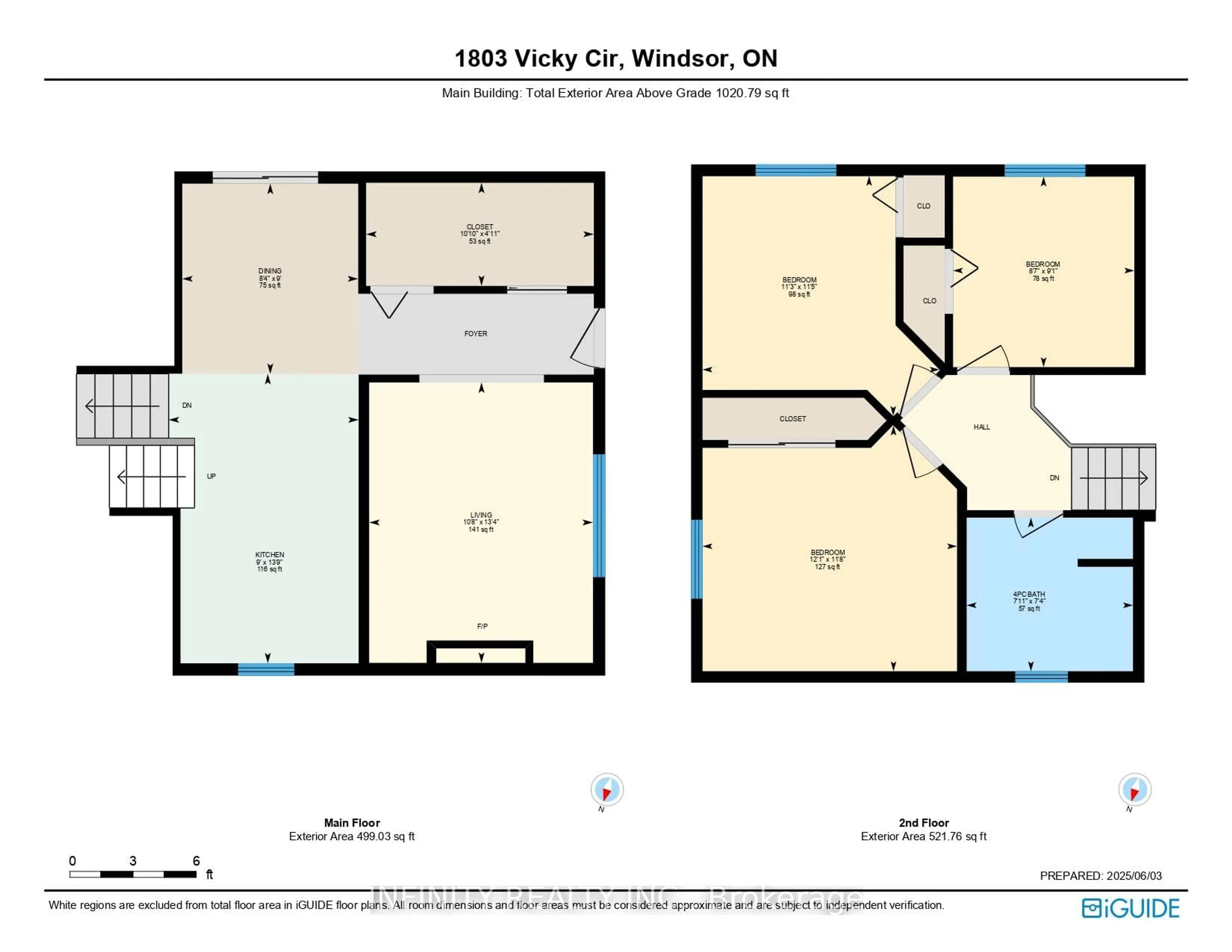 Floor plan for 1803 Vicky Circ, Windsor Ontario N8W 5P7