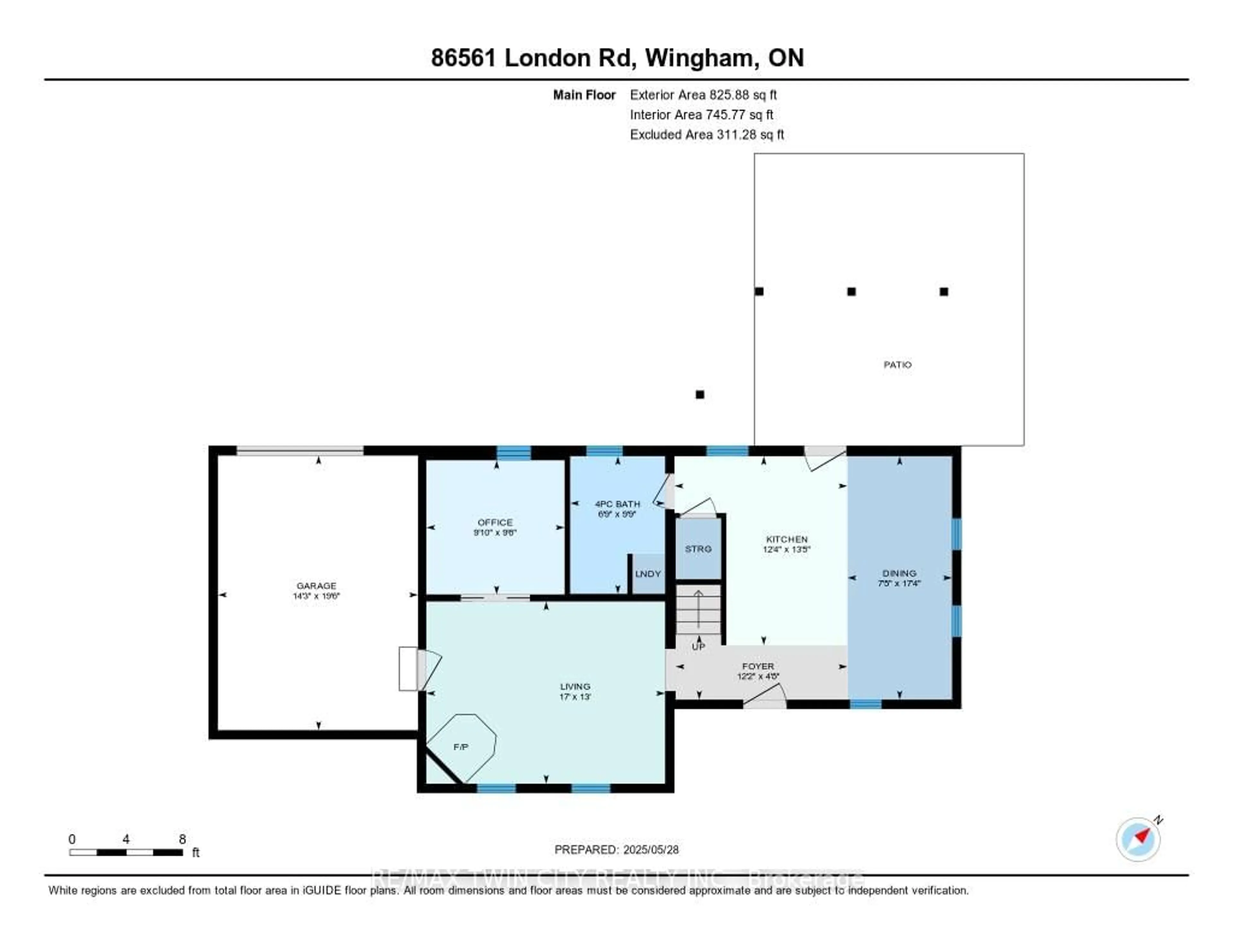 Floor plan for 86561 London Rd, North Huron Ontario N0G 2W0