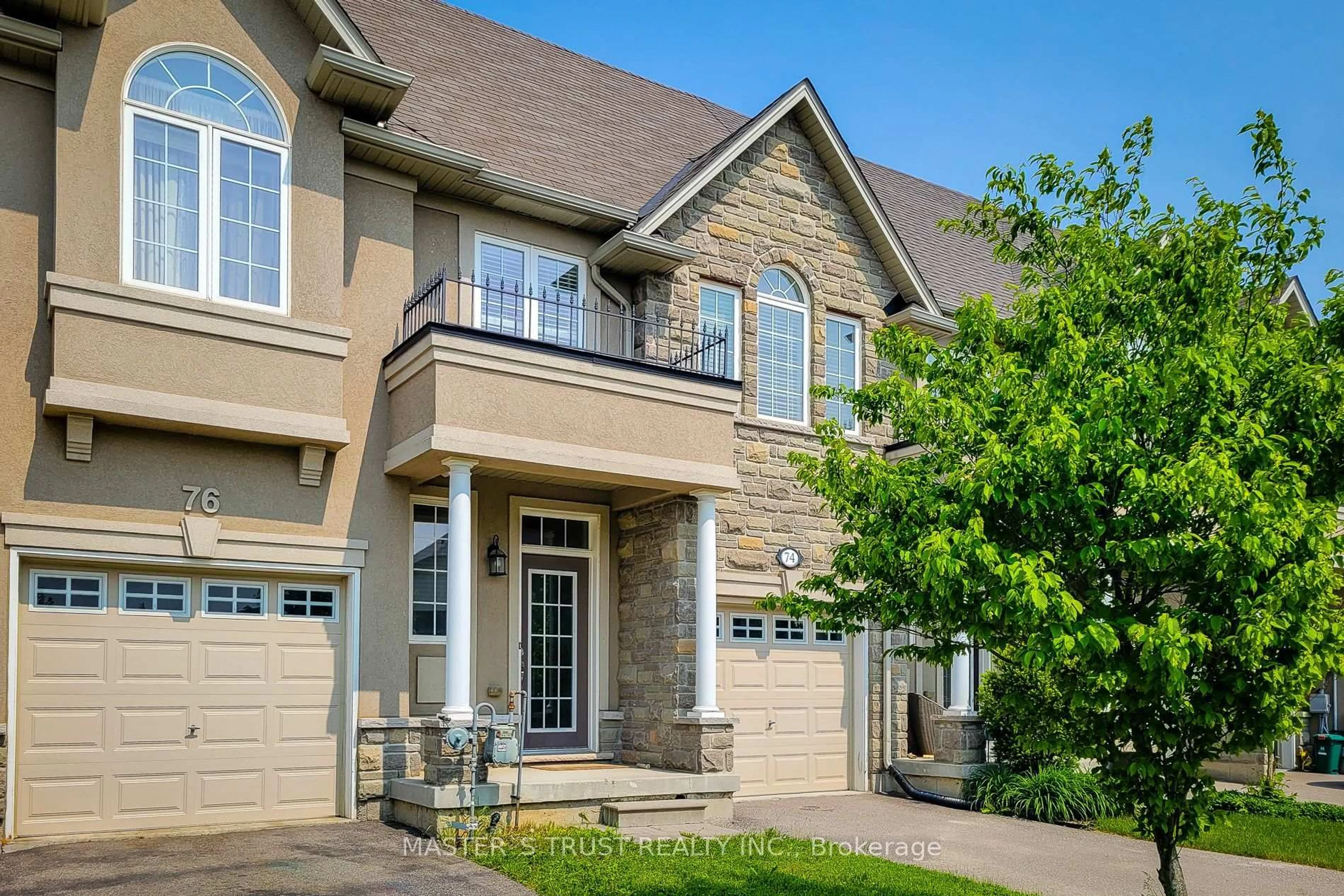 Home with brick exterior material, street for 74 Vinton Rd, Hamilton Ontario L9K 0G6