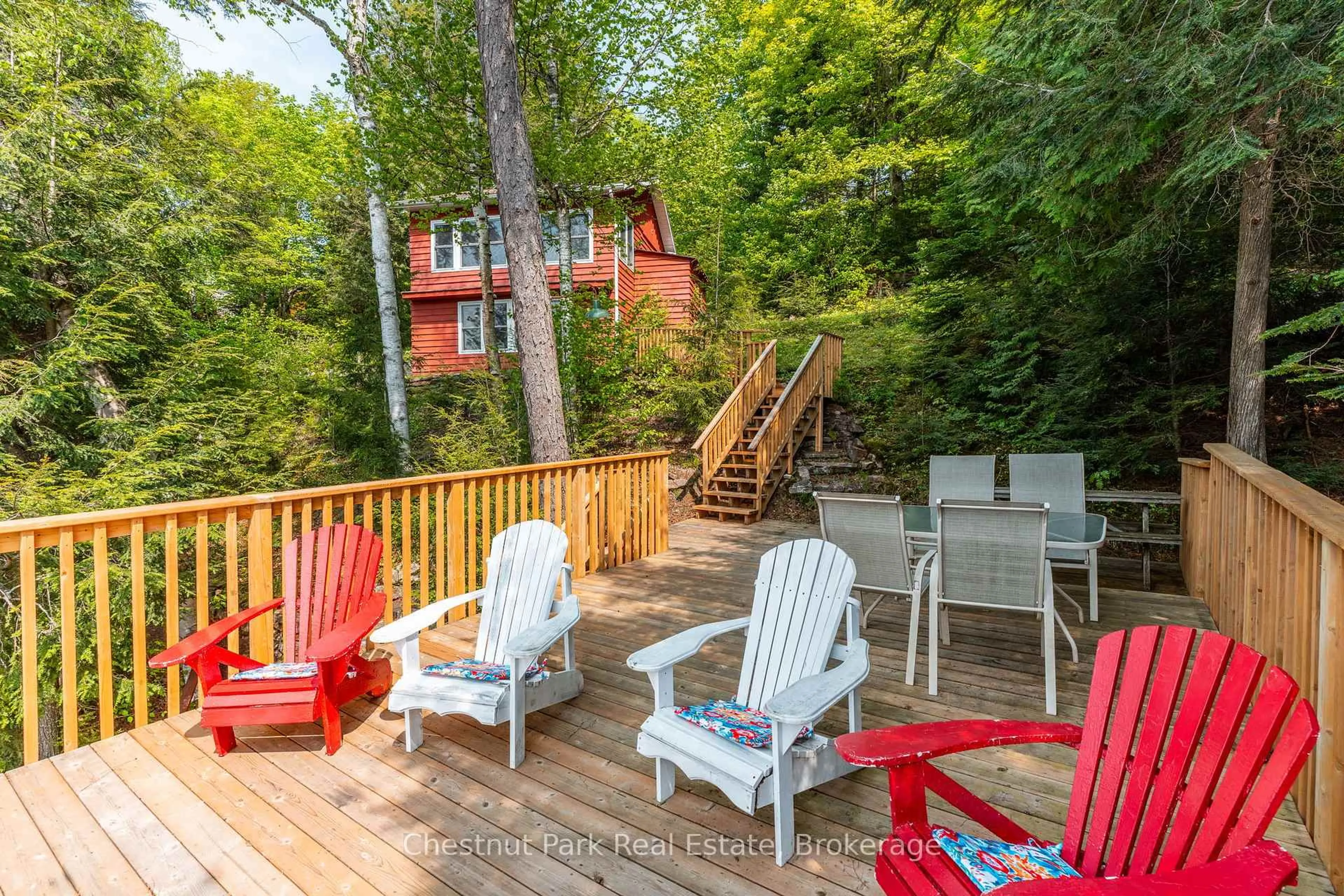 Patio, water/lake/river/ocean view for 1089 Thumb Creek Tr, Algonquin Highlands Ontario P0A 1H0