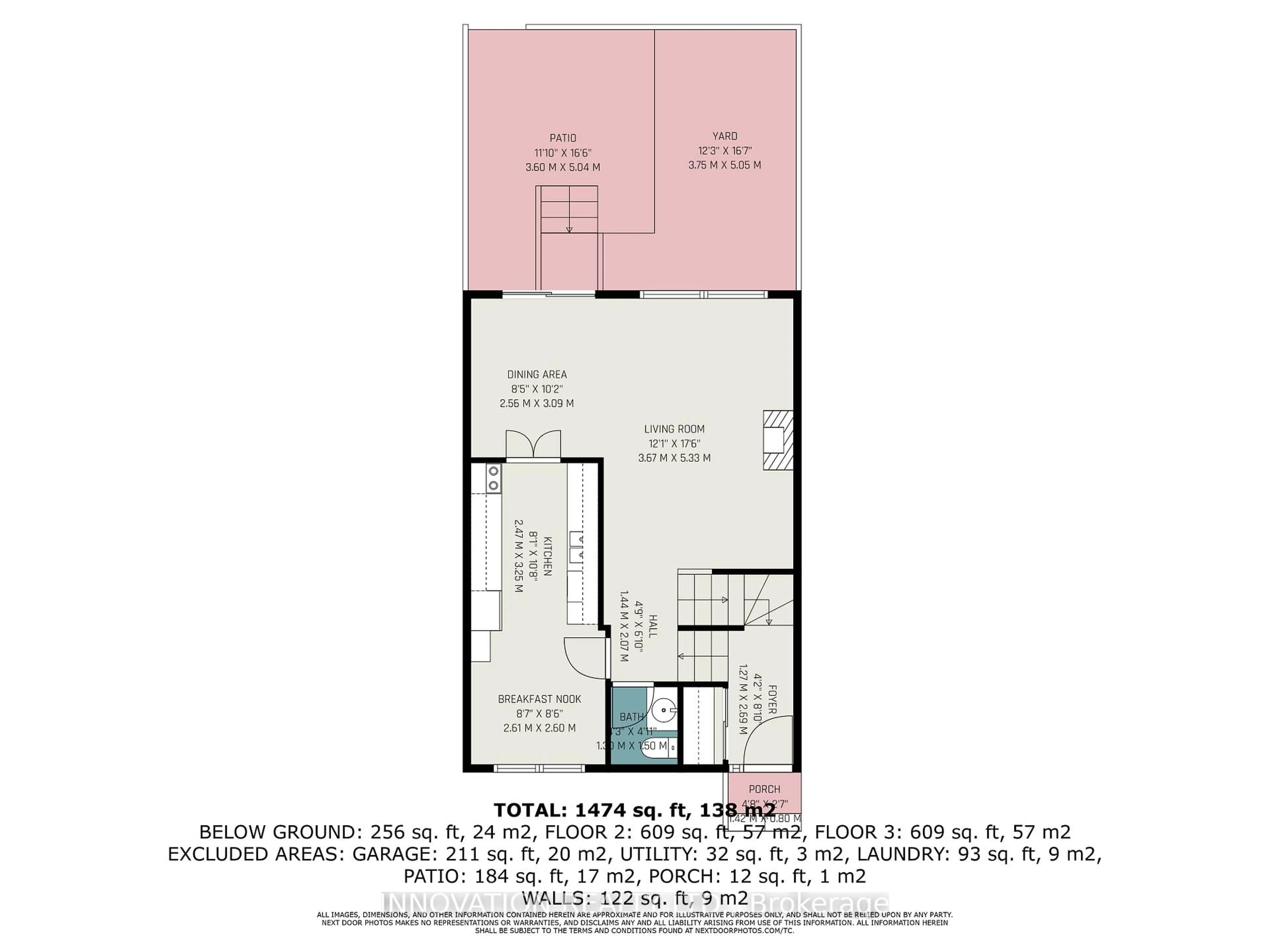 Floor plan for 45 River Garden Private #75, Ottawa Ontario K1V 1M8
