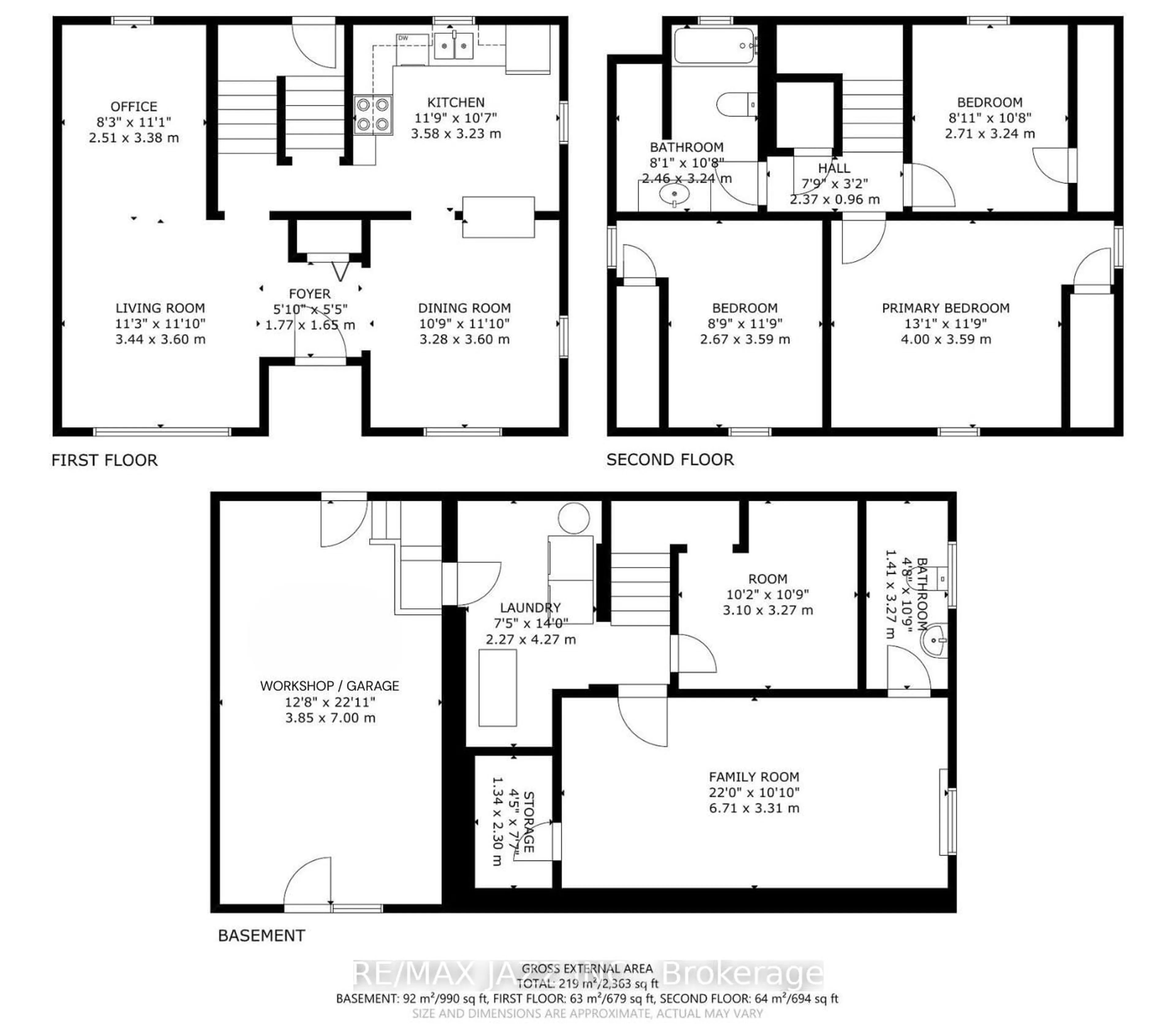 Floor plan for 47 Ponton St, Belleville Ontario K8P 3T7