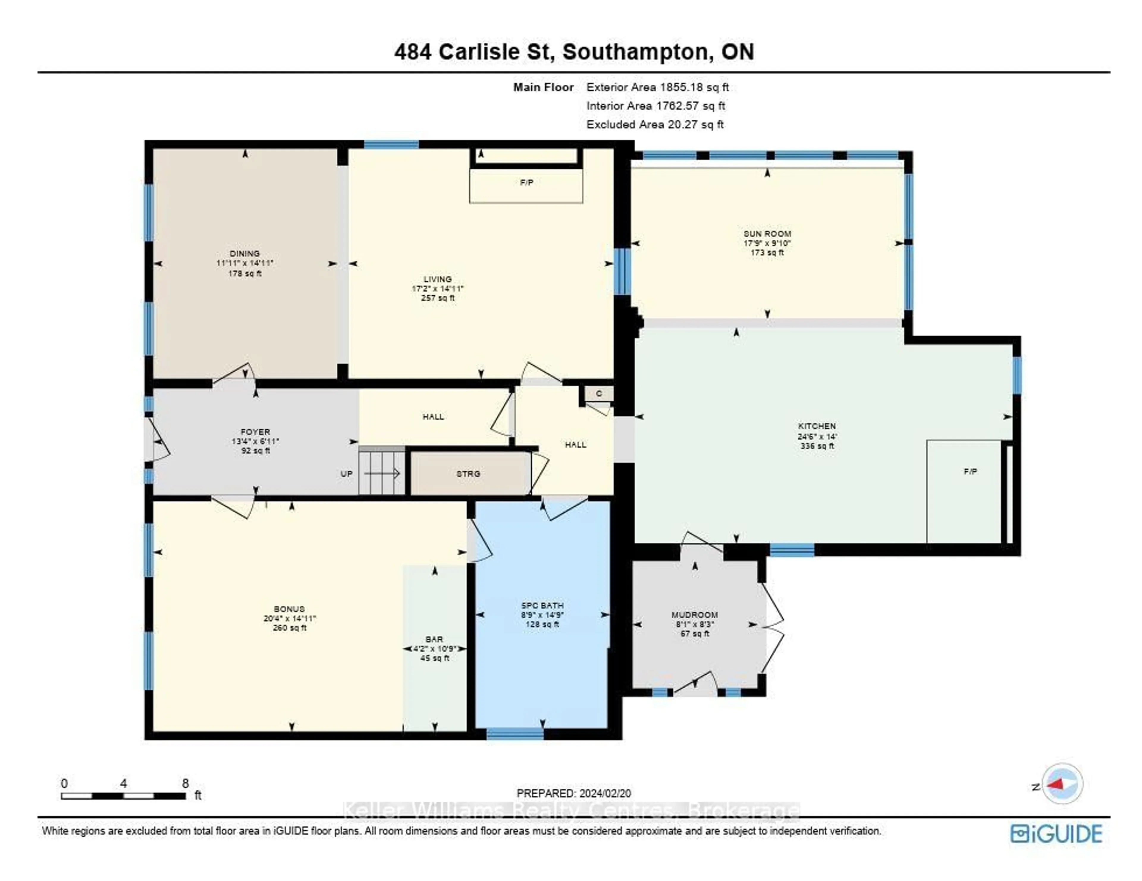 Floor plan for 484 CARLISLE St, Saugeen Shores Ontario N0H 2L0