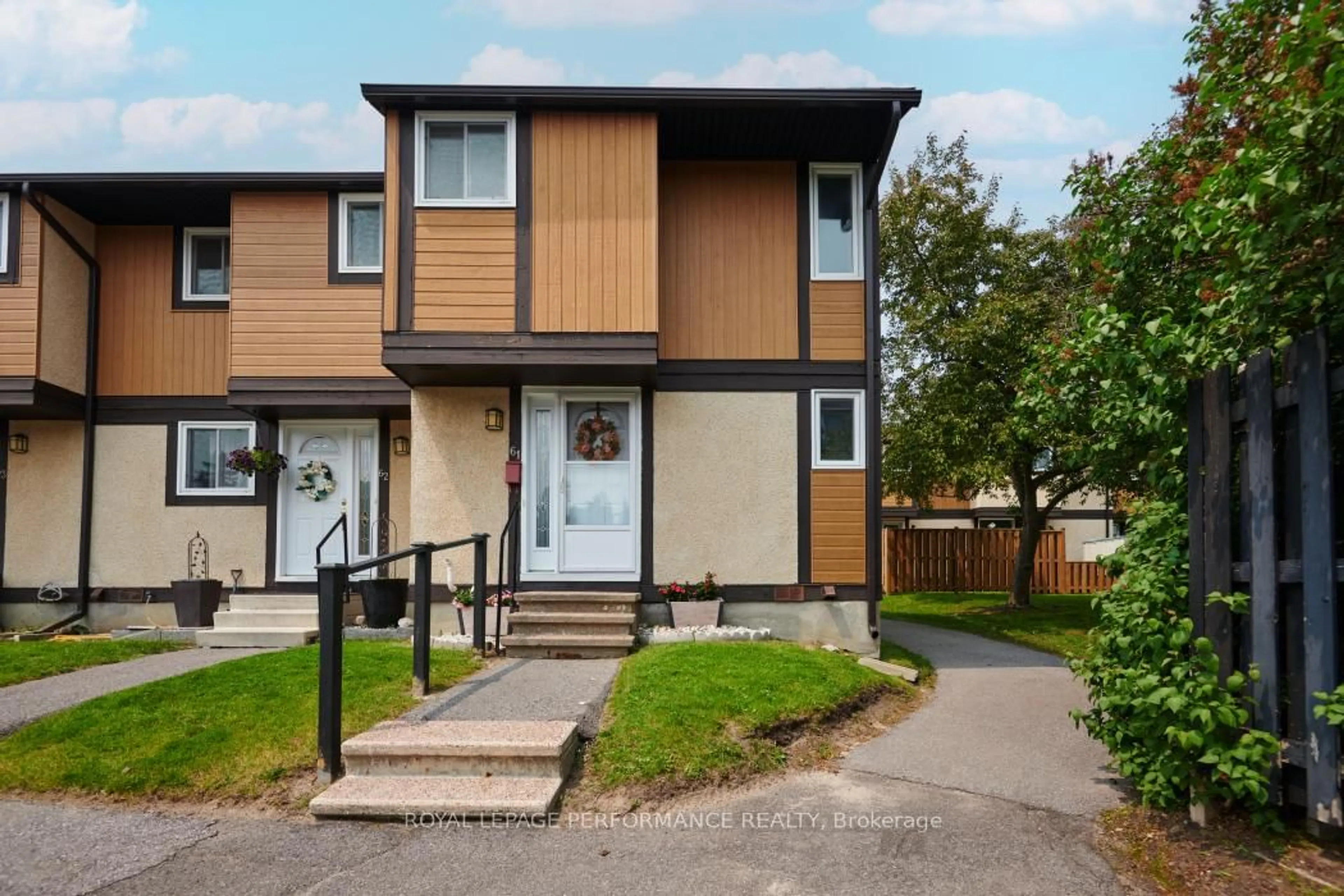 Home with vinyl exterior material, street for 3344 Uplands Dr #61, Ottawa Ontario K1V 9R9