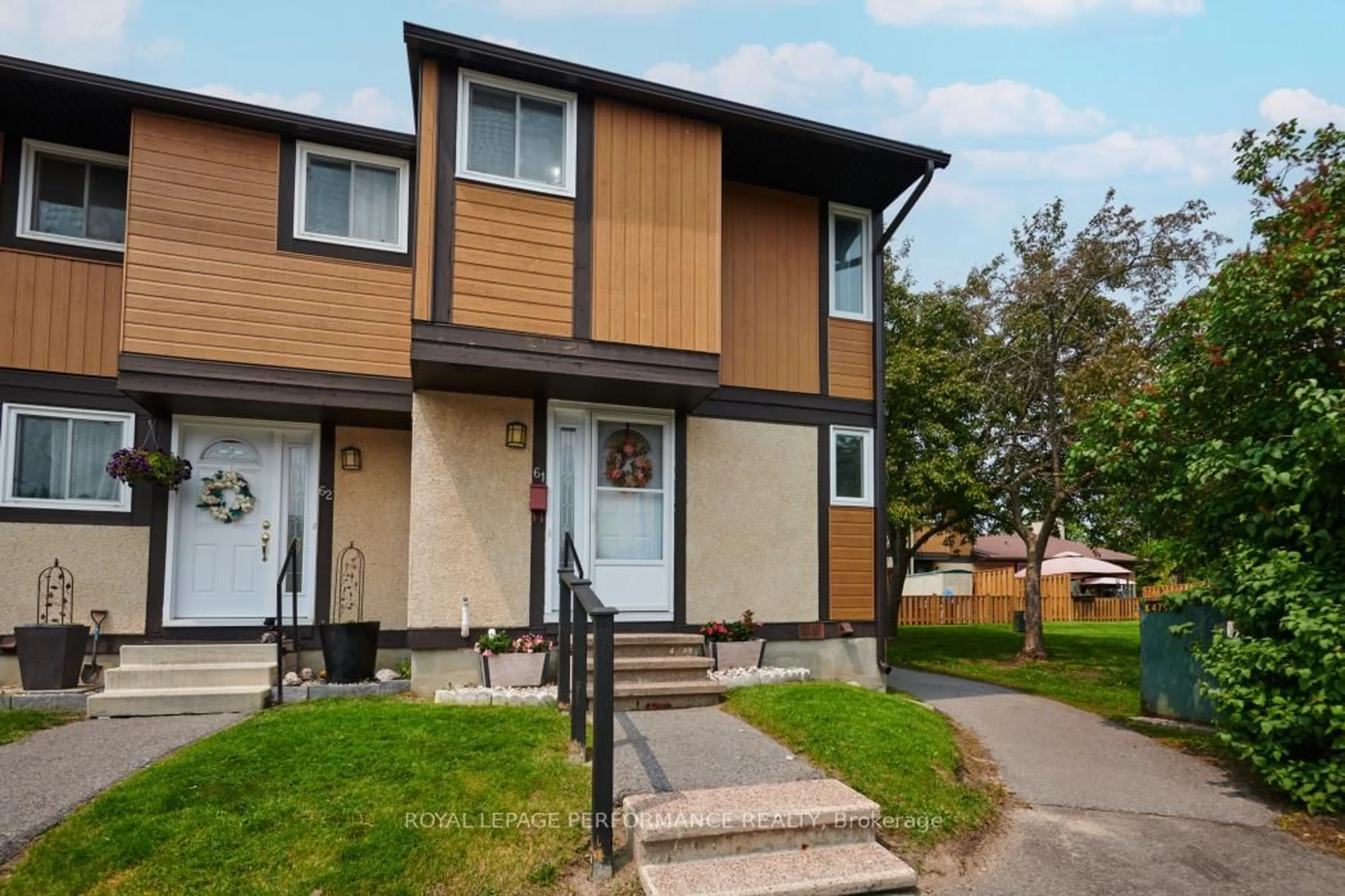 Home with vinyl exterior material, street for 3344 Uplands Dr #61, Ottawa Ontario K1V 9R9