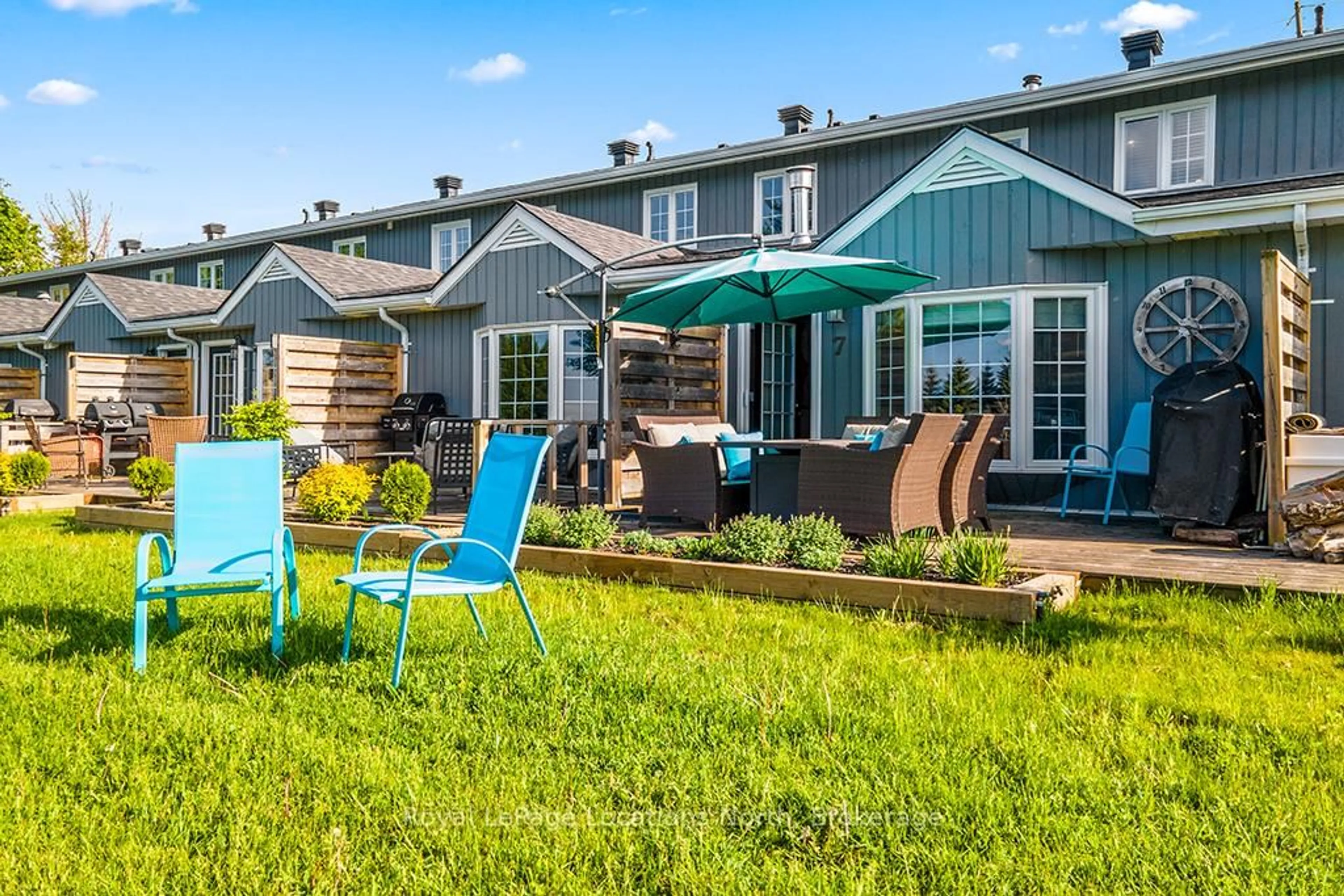 Patio, water/lake/river/ocean view for 139 Lakeshore Rd #7, Blue Mountains Ontario L9Y 0N1