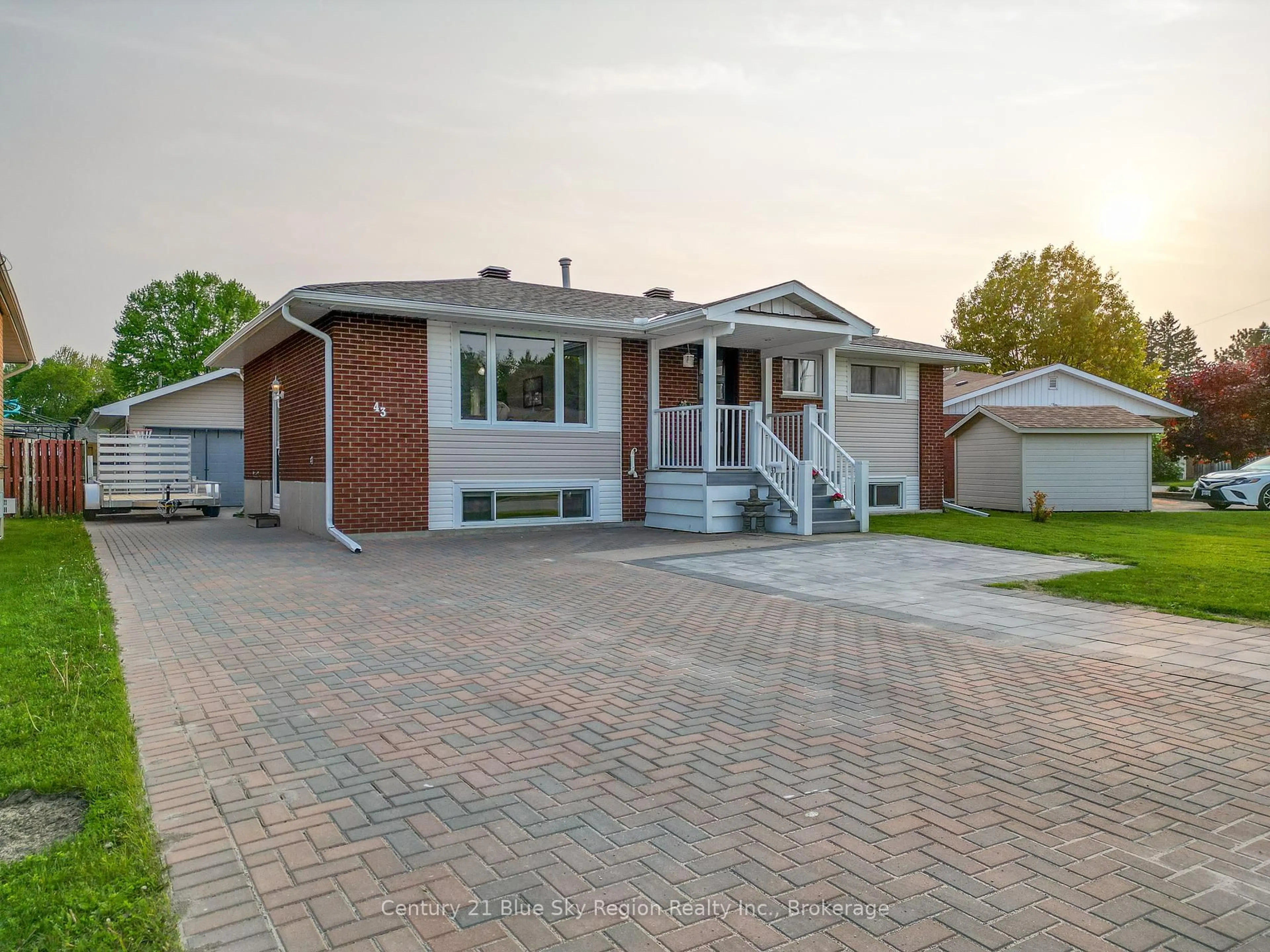 Home with brick exterior material, street for 43 Marshall Park Dr, North Bay Ontario P1A 2P1