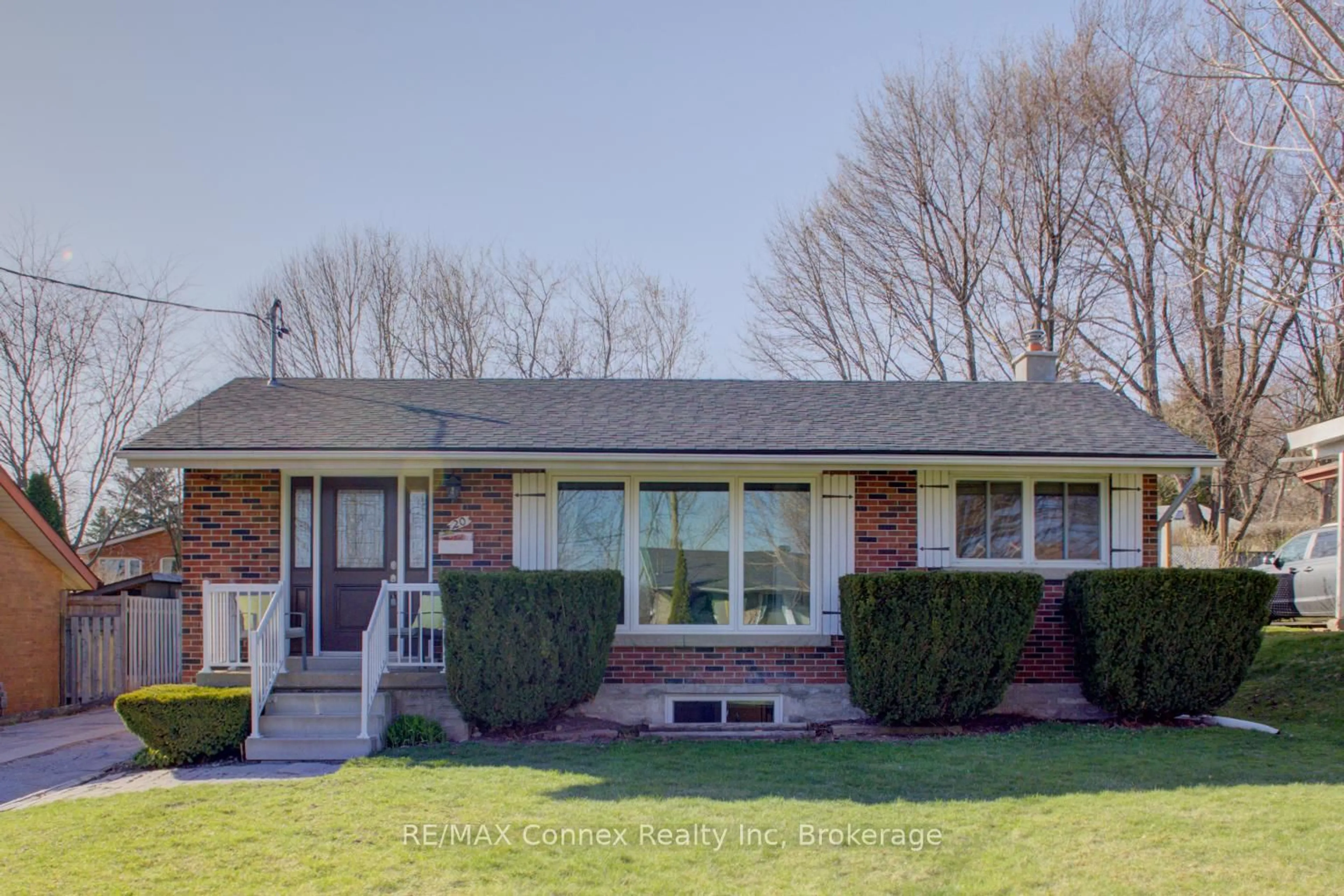 Home with brick exterior material, street for 20 Laverne Ave, Guelph Ontario N1E 1Z1