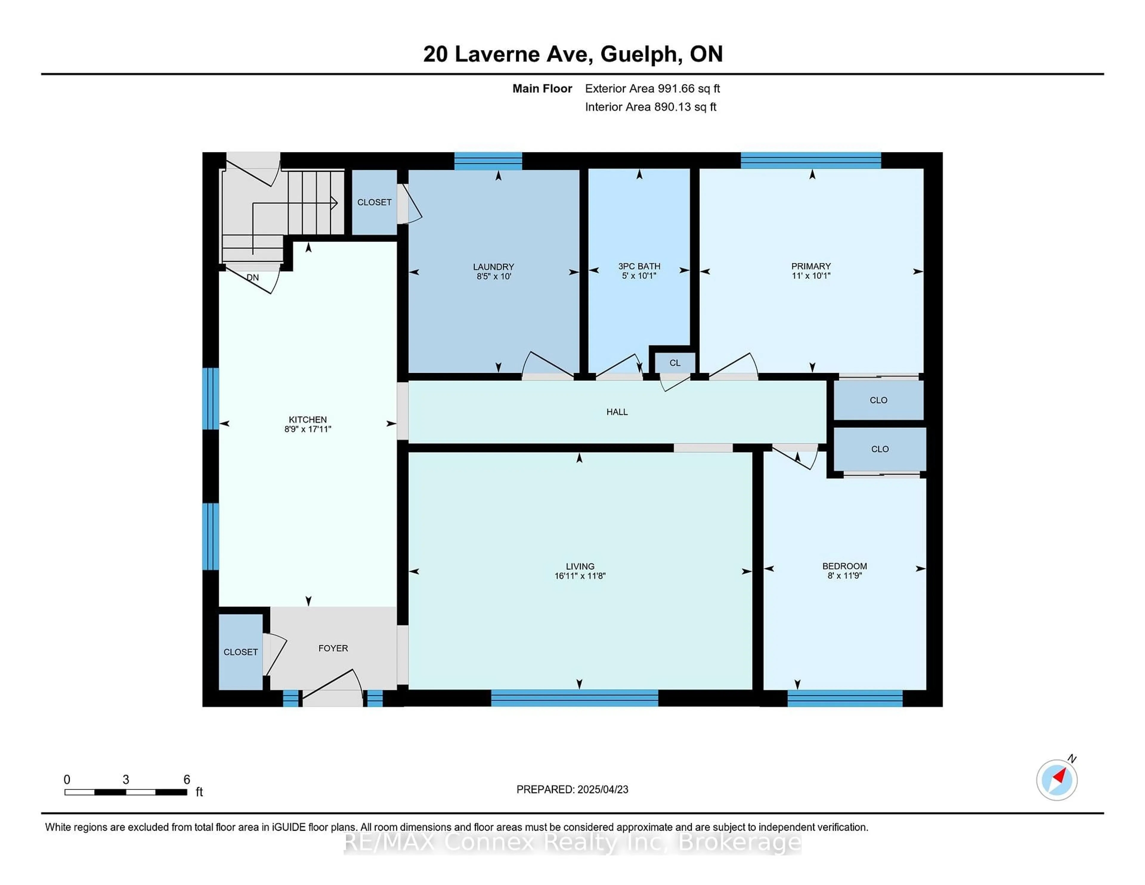 Floor plan for 20 Laverne Ave, Guelph Ontario N1E 1Z1
