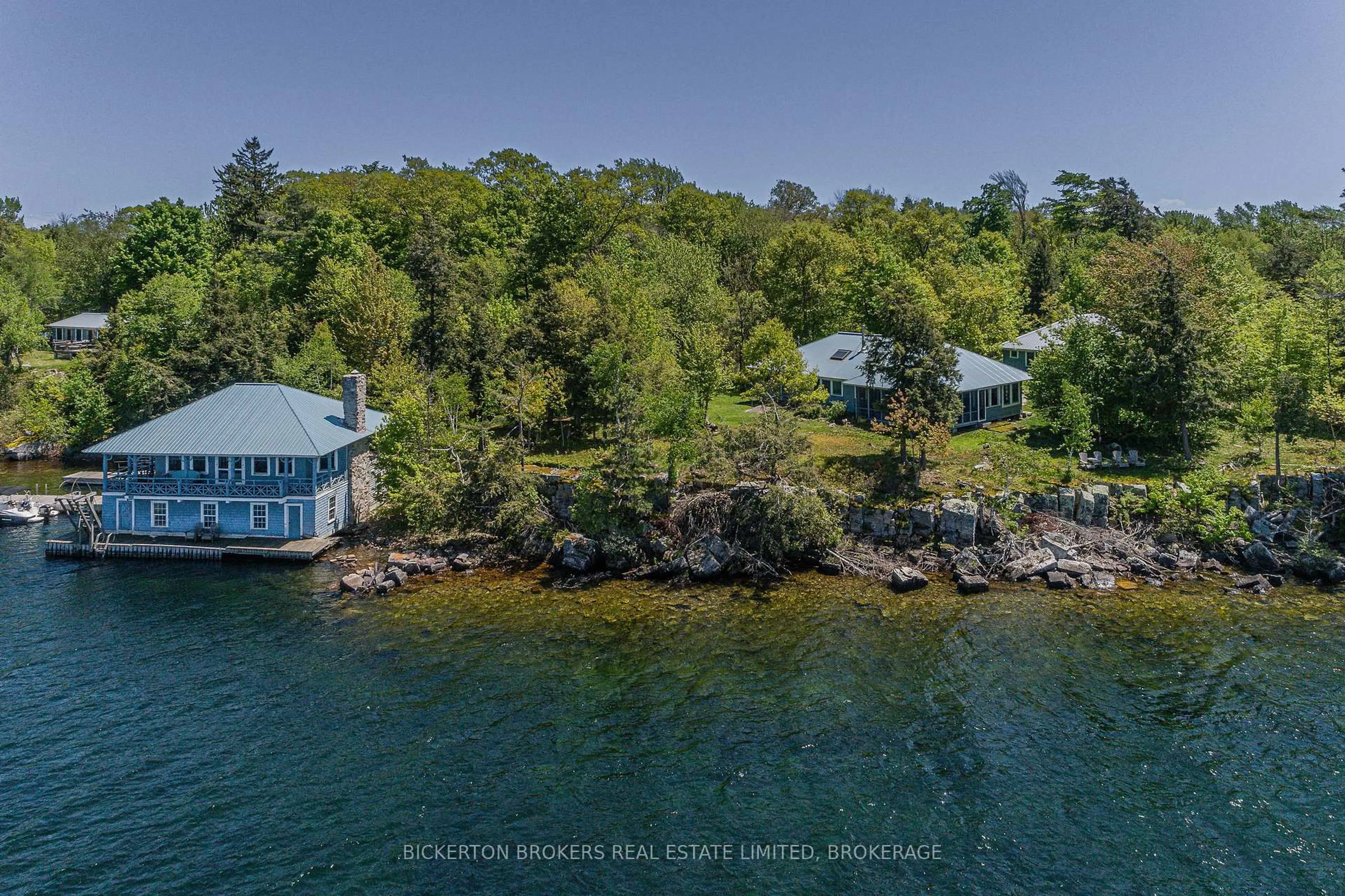 A pic from outside/outdoor area/front of a property/back of a property/a pic from drone, water/lake/river/ocean view for 16 Hay Island N/A, Leeds and the Thousand Islands Ontario K0E 1L0