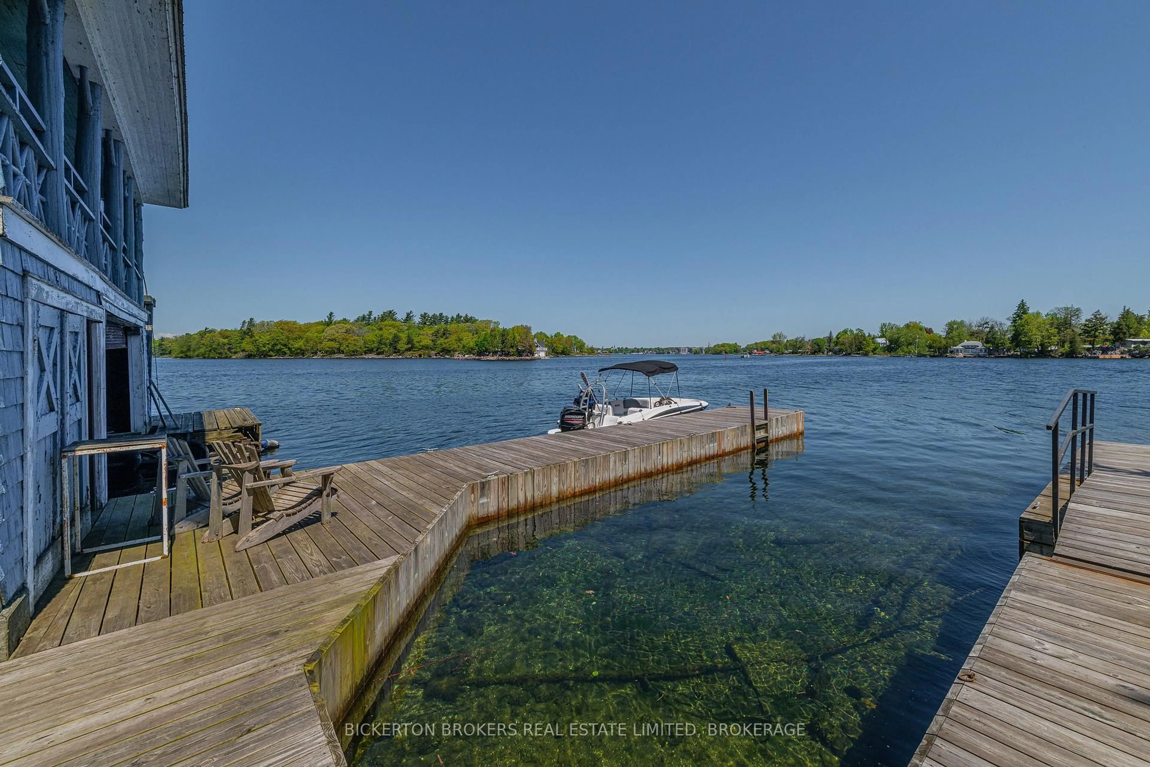 A pic from outside/outdoor area/front of a property/back of a property/a pic from drone, water/lake/river/ocean view for 16 Hay Island N/A, Leeds and the Thousand Islands Ontario K0E 1L0