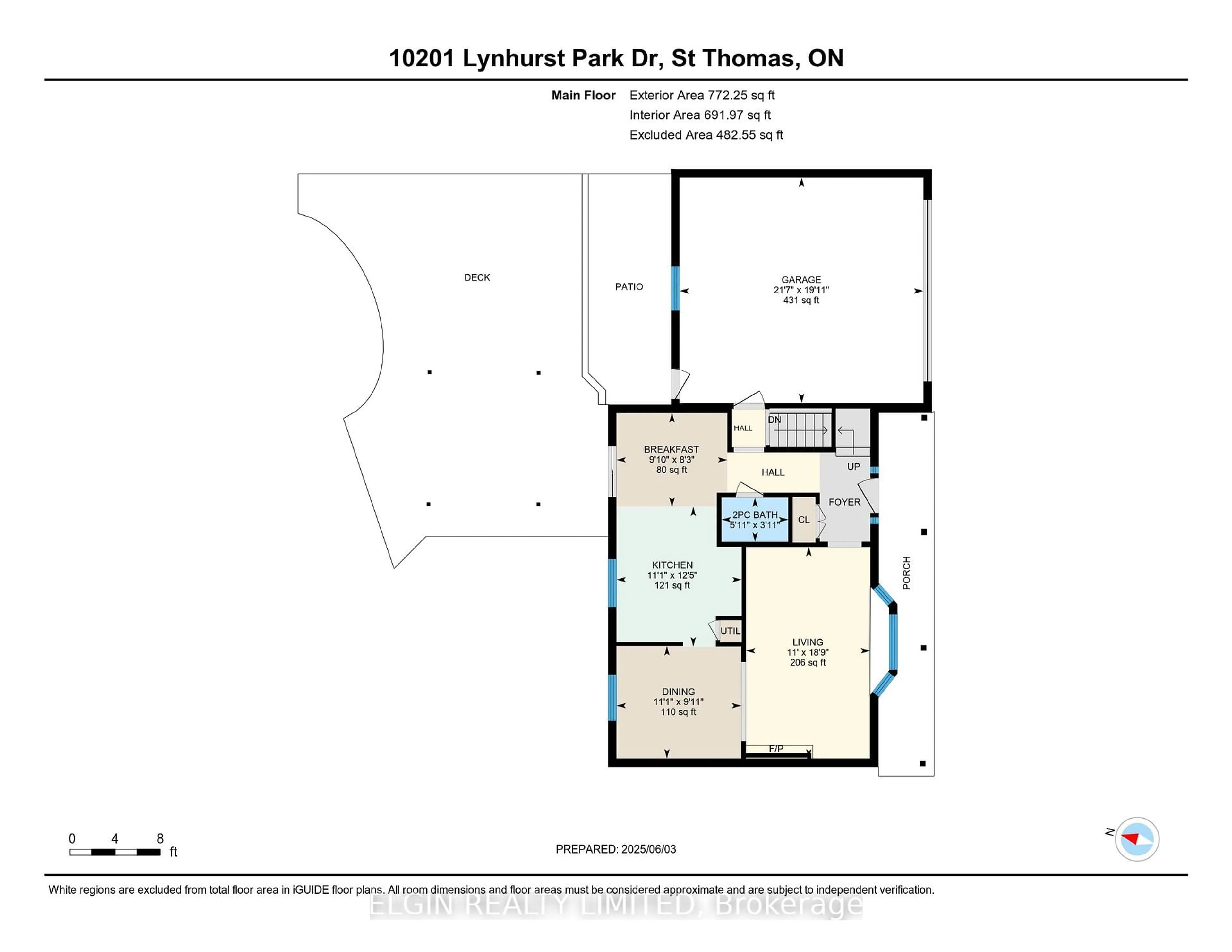 Floor plan for 10201 Lynhurst Park Dr, Southwold Ontario N5P 2E5