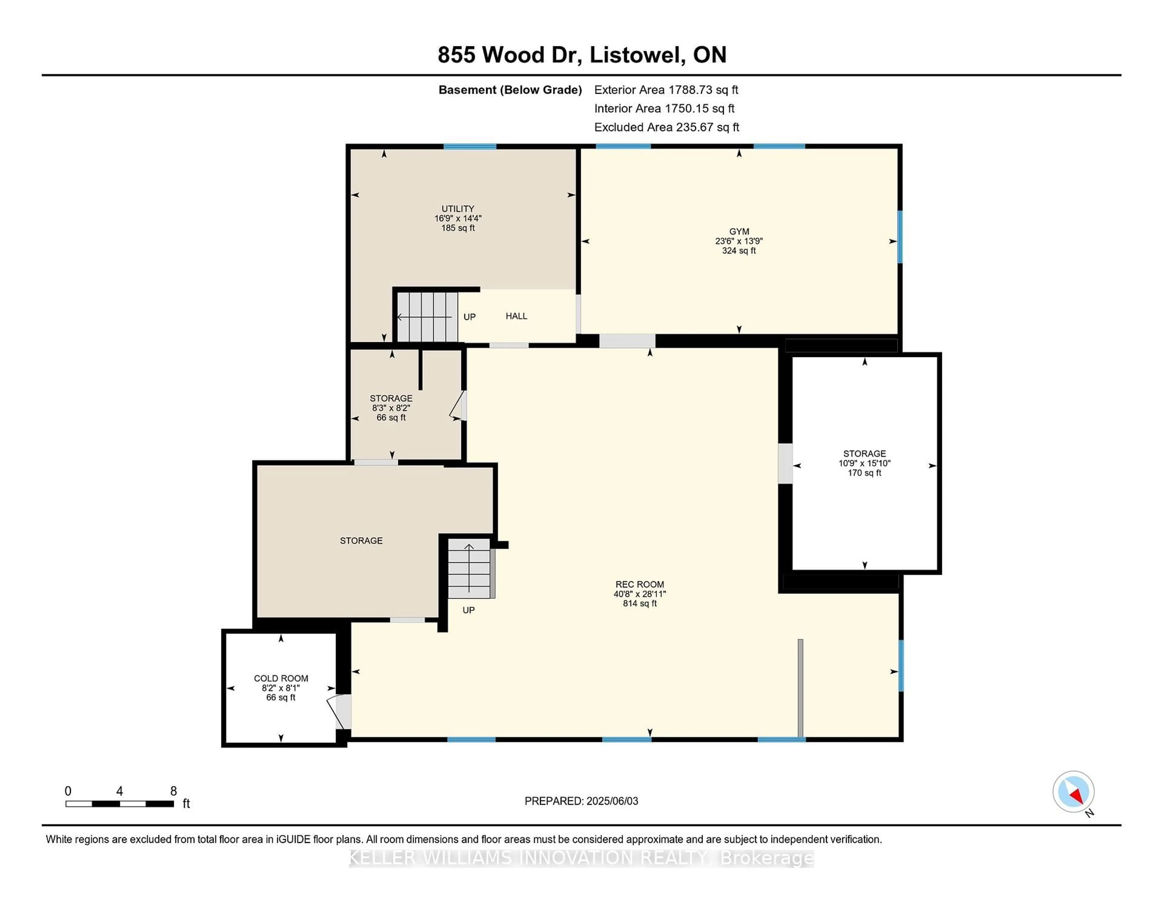 Floor plan for 855 Wood Dr, North Perth Ontario N4W 0B7