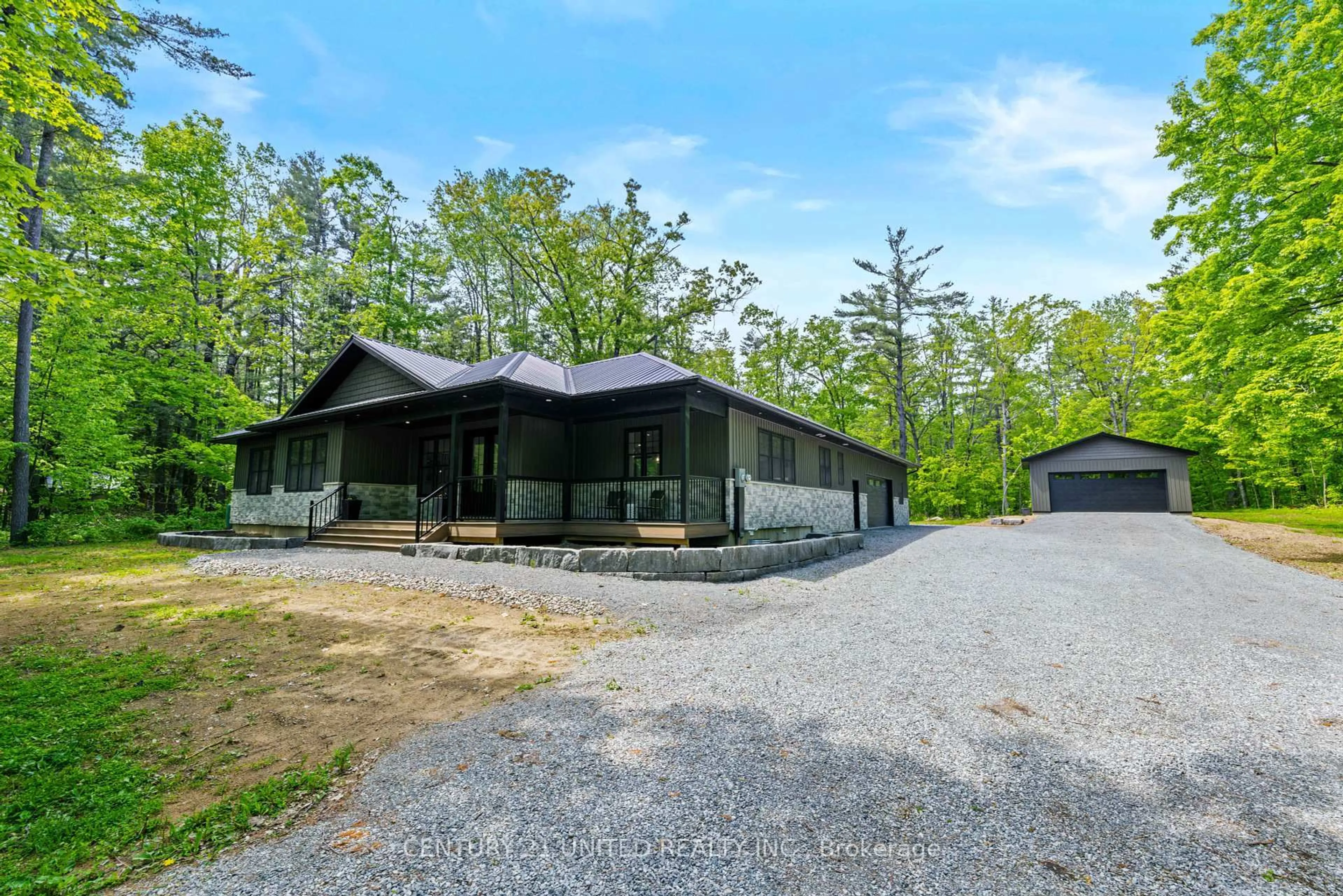A pic from outside/outdoor area/front of a property/back of a property/a pic from drone, unknown for 1271 Northeys Bay Rd, North Kawartha Ontario K0L 3E0
