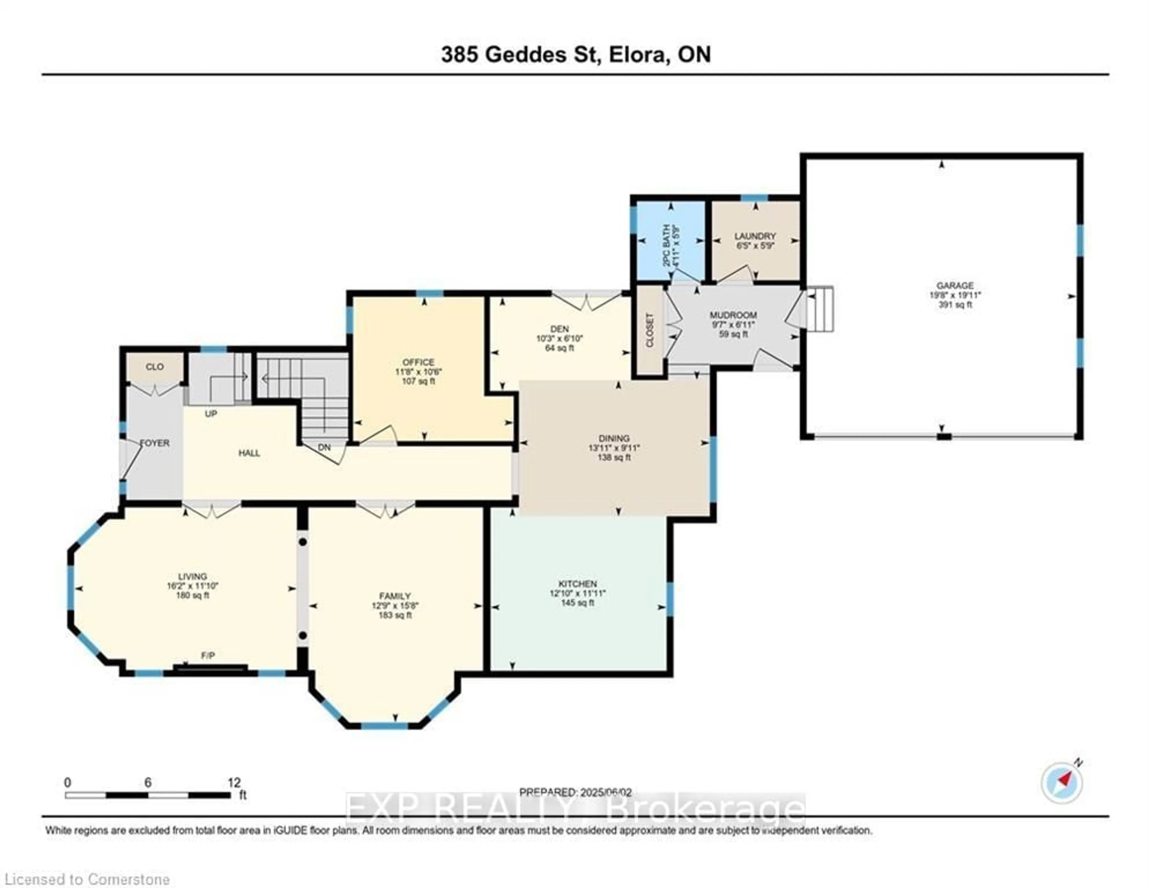 Floor plan for 385 Geddes St, Centre Wellington Ontario N0B 1S0