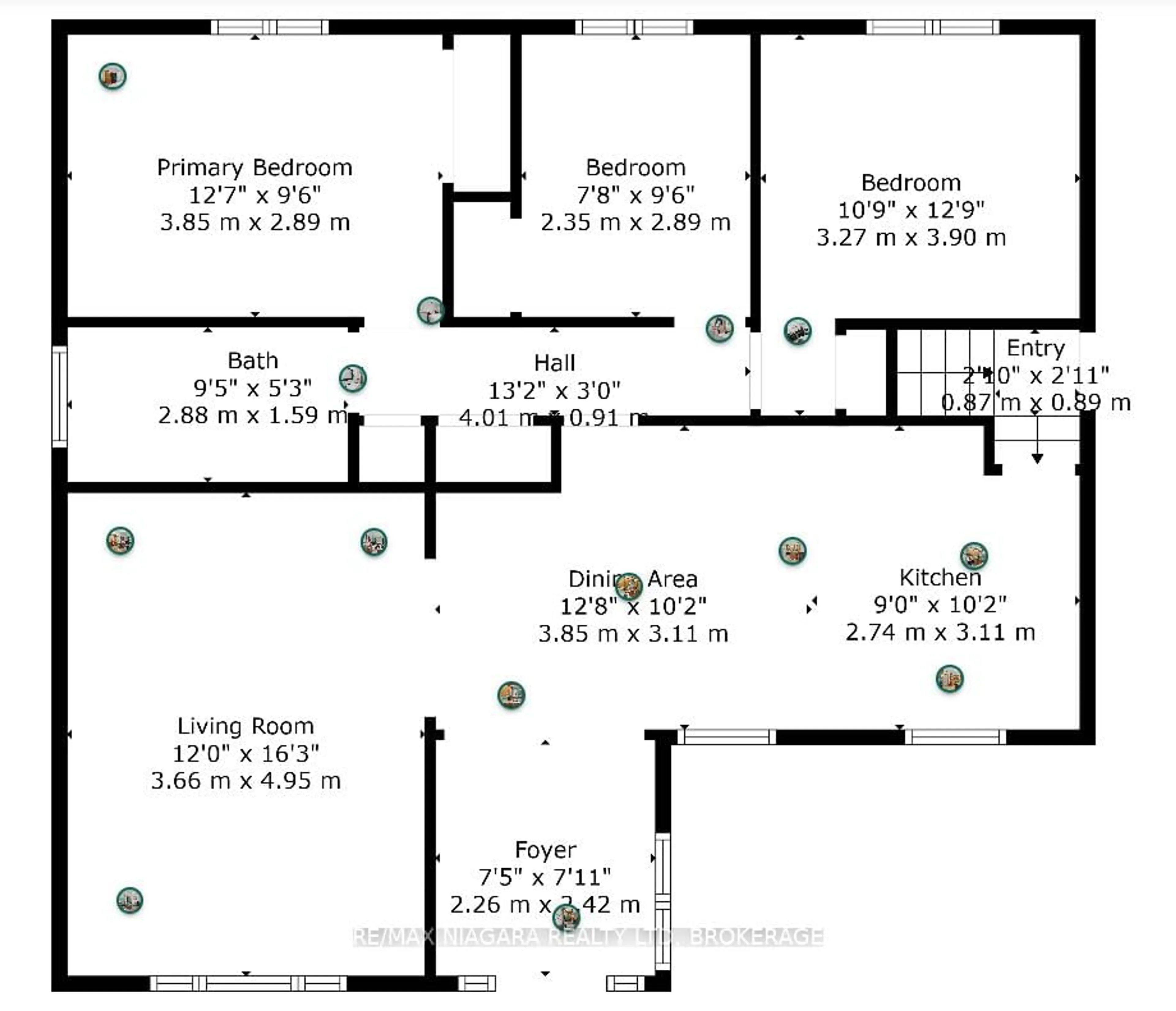 Floor plan for 204 Hildred St, Welland Ontario L3B 1N1