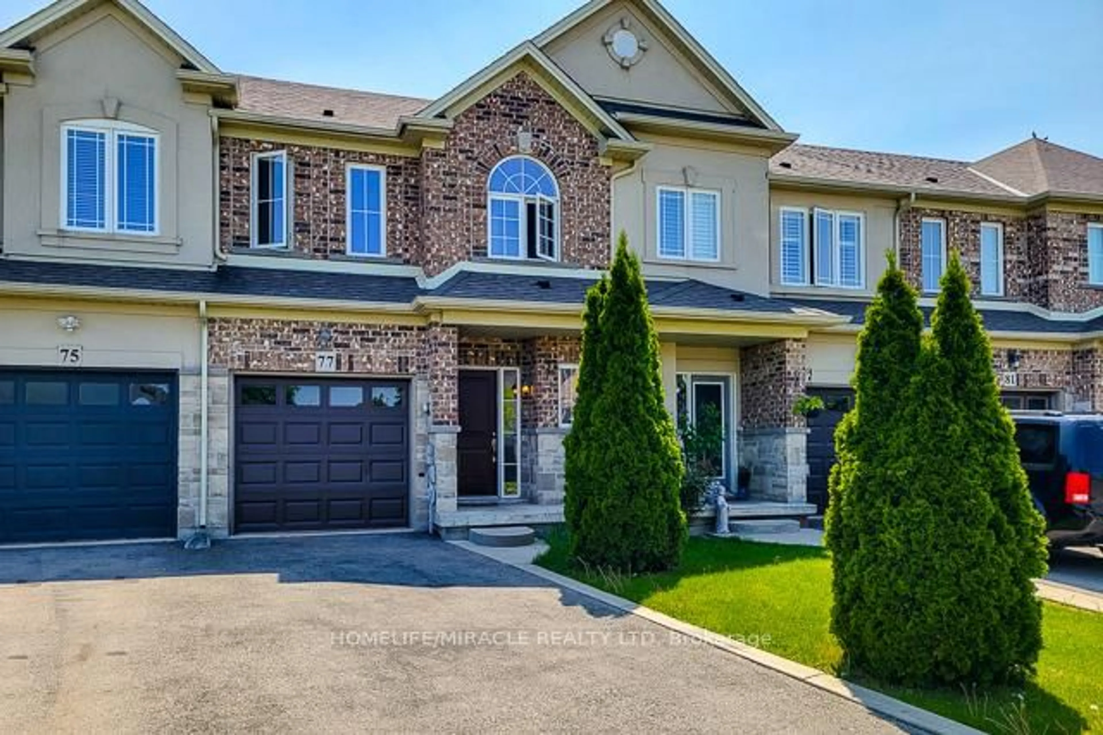Home with brick exterior material, street for 77 Highgate Dr, Hamilton Ontario L8J 0C2