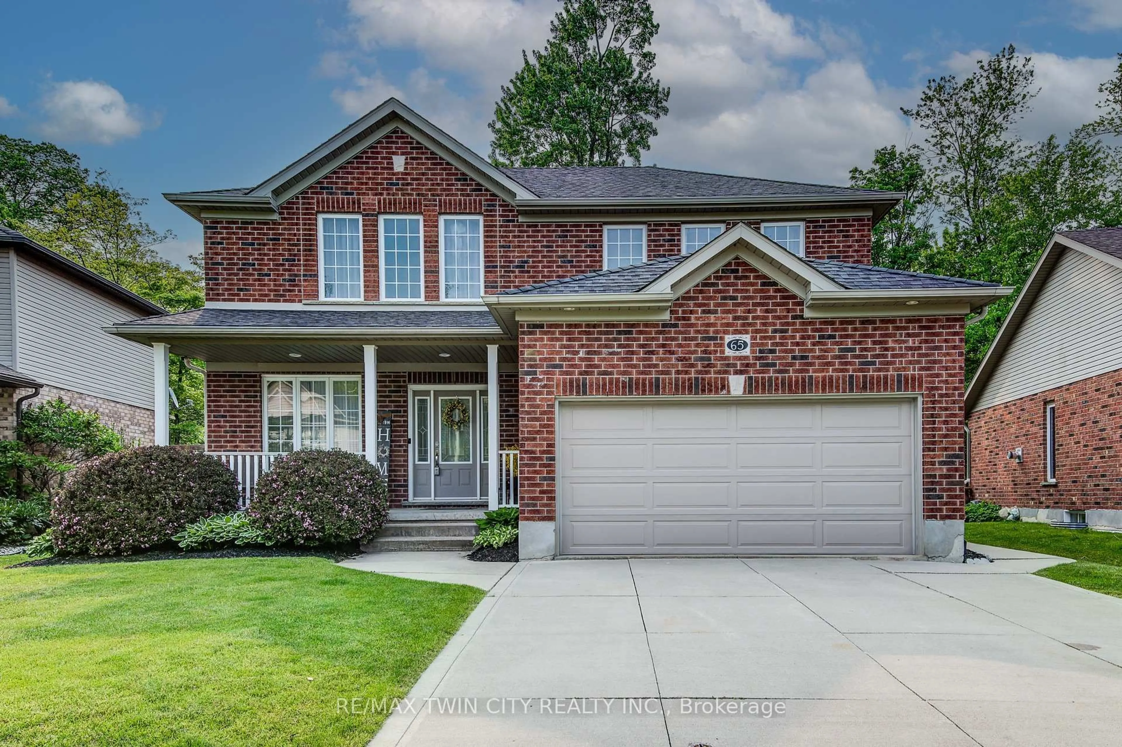 Home with brick exterior material, street for 65 Laschinger Blvd, Wilmot Ontario N3A 2G7